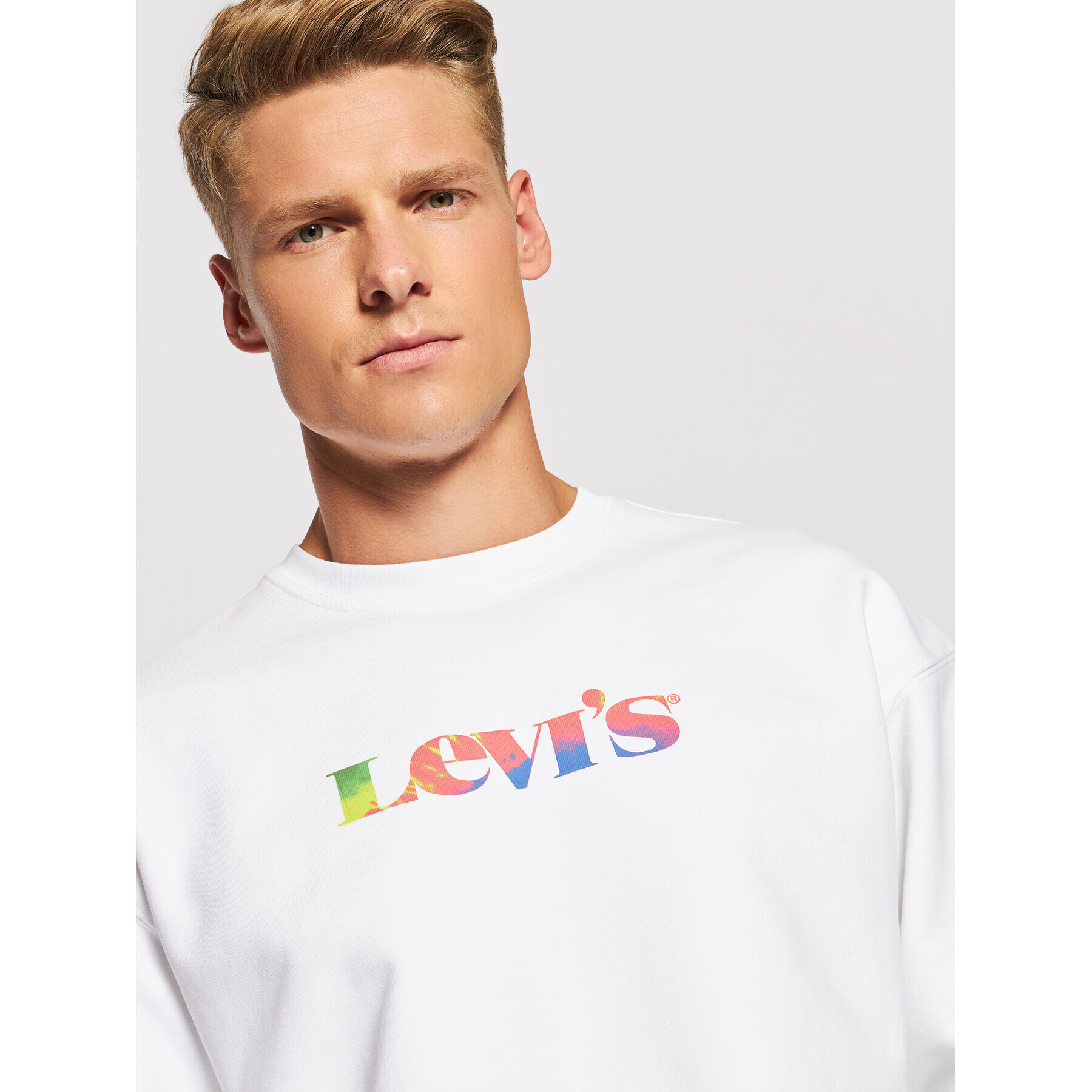 Levi's® Суитшърт Graphic 38712-0029 Бял Relaxed Fit - Pepit.bg