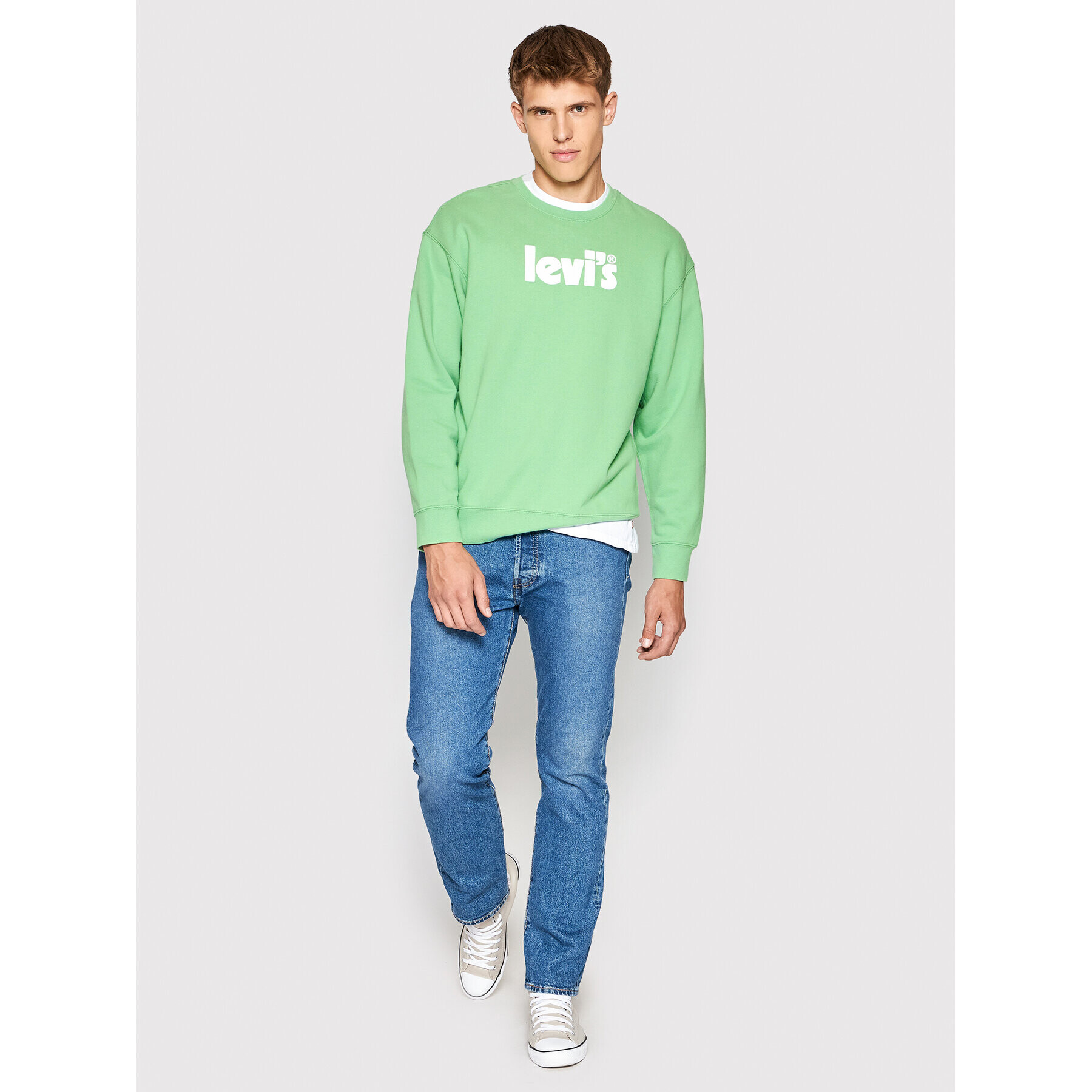 Levi's® Суитшърт Graphic 38712-0051 Зелен Regular Fit - Pepit.bg