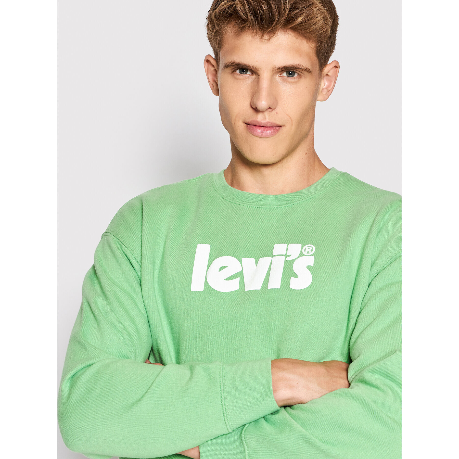 Levi's® Суитшърт Graphic 38712-0051 Зелен Regular Fit - Pepit.bg