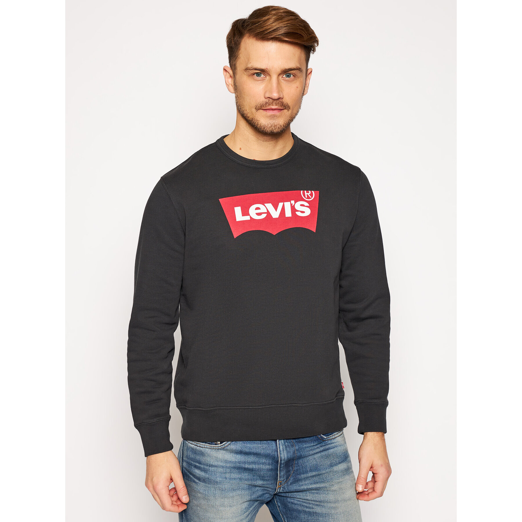 Levi's® Суитшърт Graphic Crew 17895-0111 Сив Regular Fit - Pepit.bg