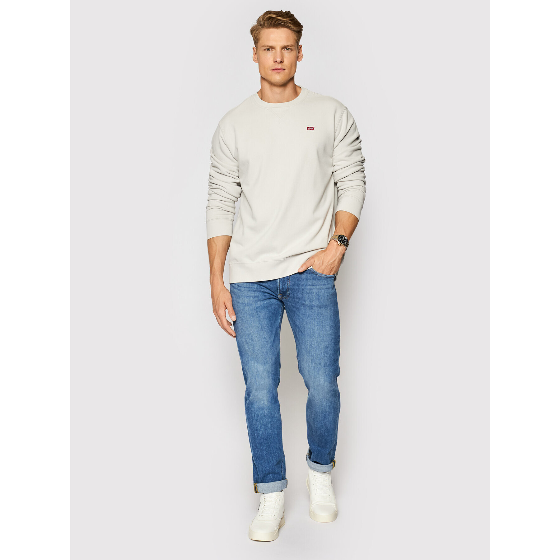 Levi's® Суитшърт New Original 35909-0013 Сив Standard Fit - Pepit.bg