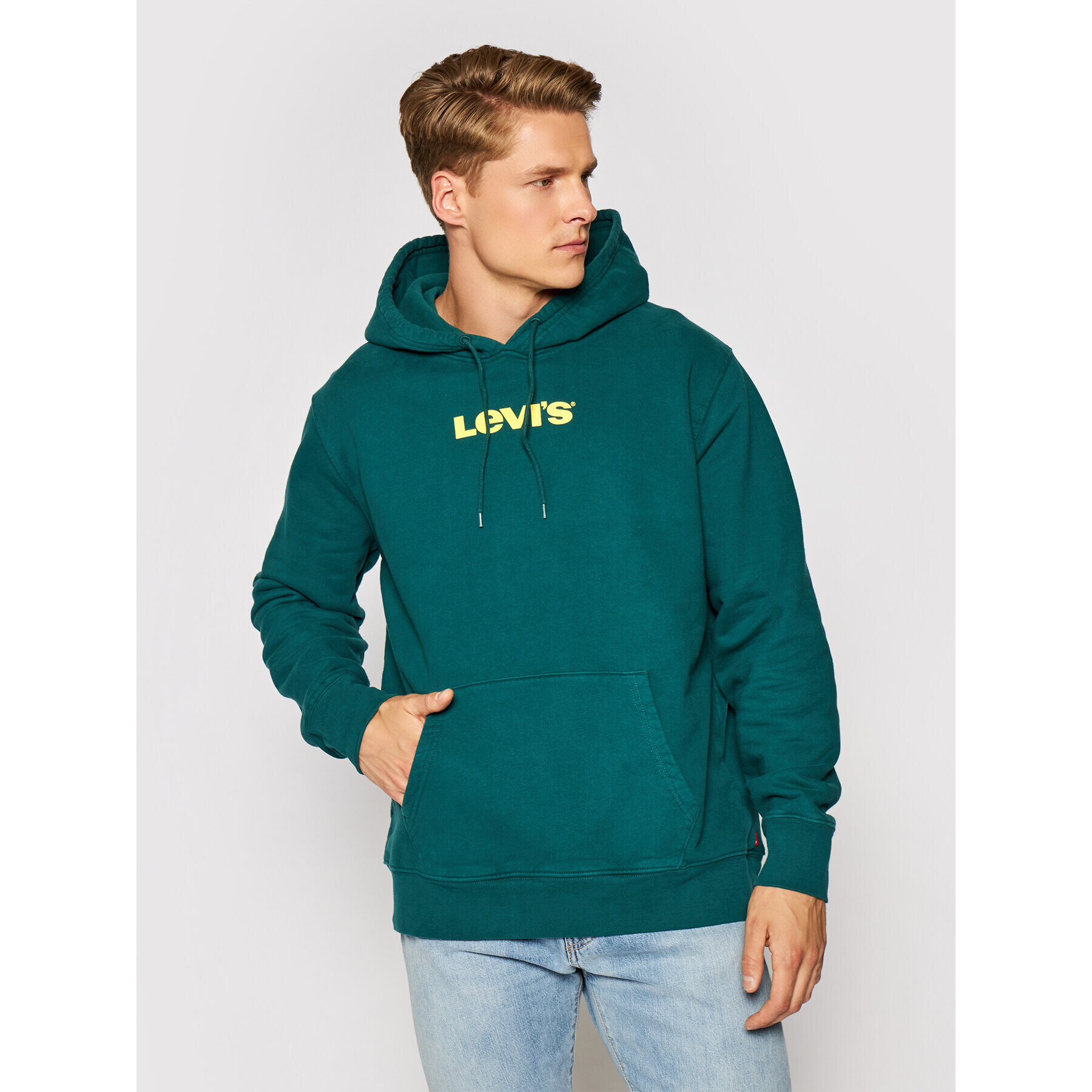 Levi's® Суитшърт Unisex Graphic A2410-0003 Зелен Standard Fit - Pepit.bg