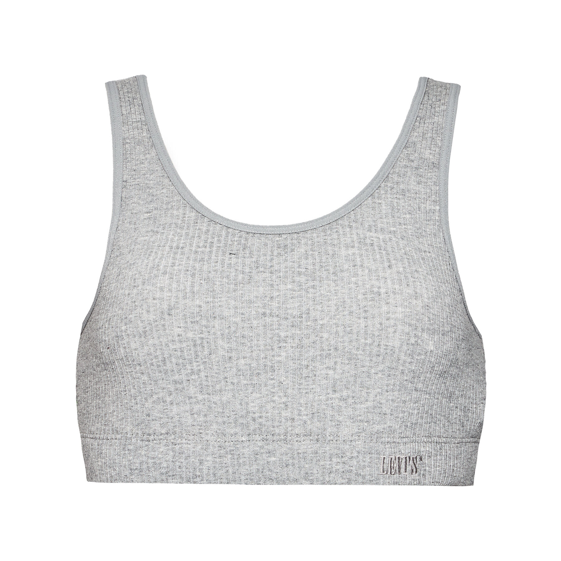 Levi's® Сутиен-топ Rib Bra 16580-0003 Сив - Pepit.bg