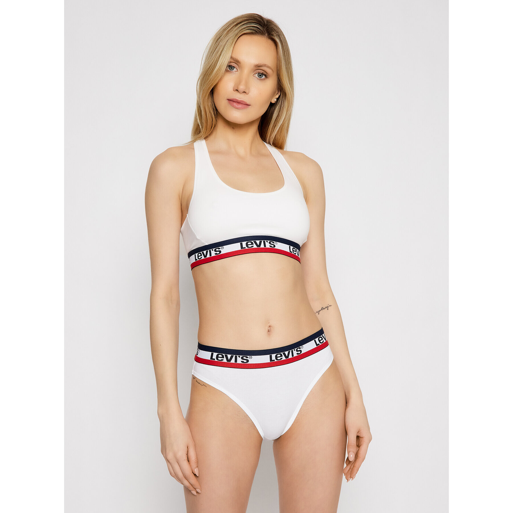 Levi's® Сутиен-топ Sporty 16985-0000 Бял - Pepit.bg