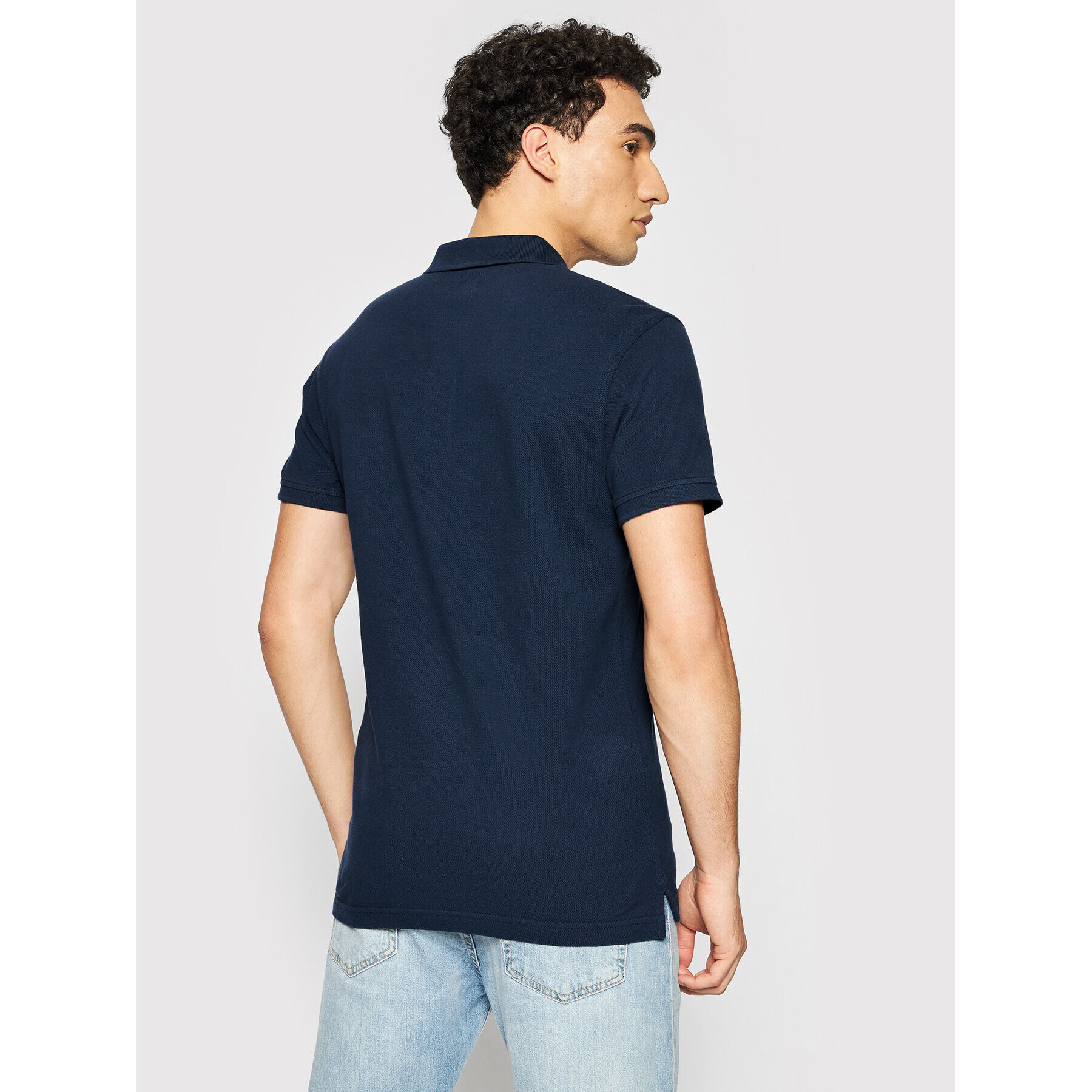 Levi's® Тениска с яка и копчета Standard Housemarked 35883-0005 Тъмносин Regular Fit - Pepit.bg