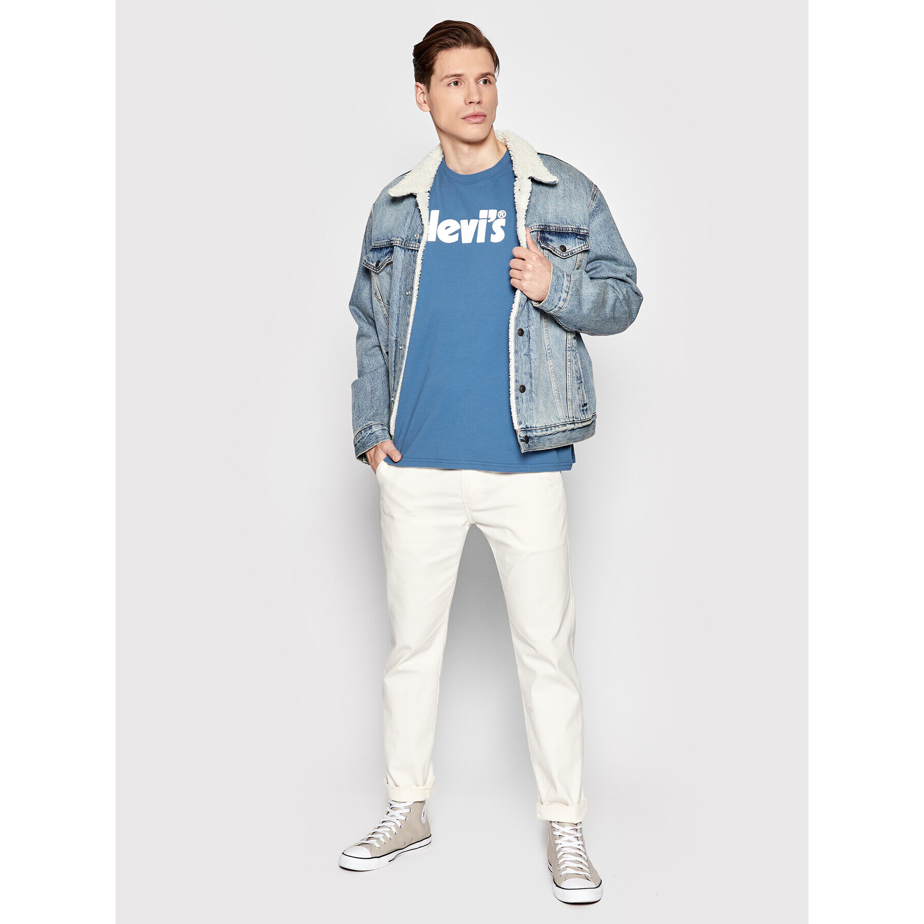 Levi's® Тишърт 16143-0142 Син Relaxed Fit - Pepit.bg