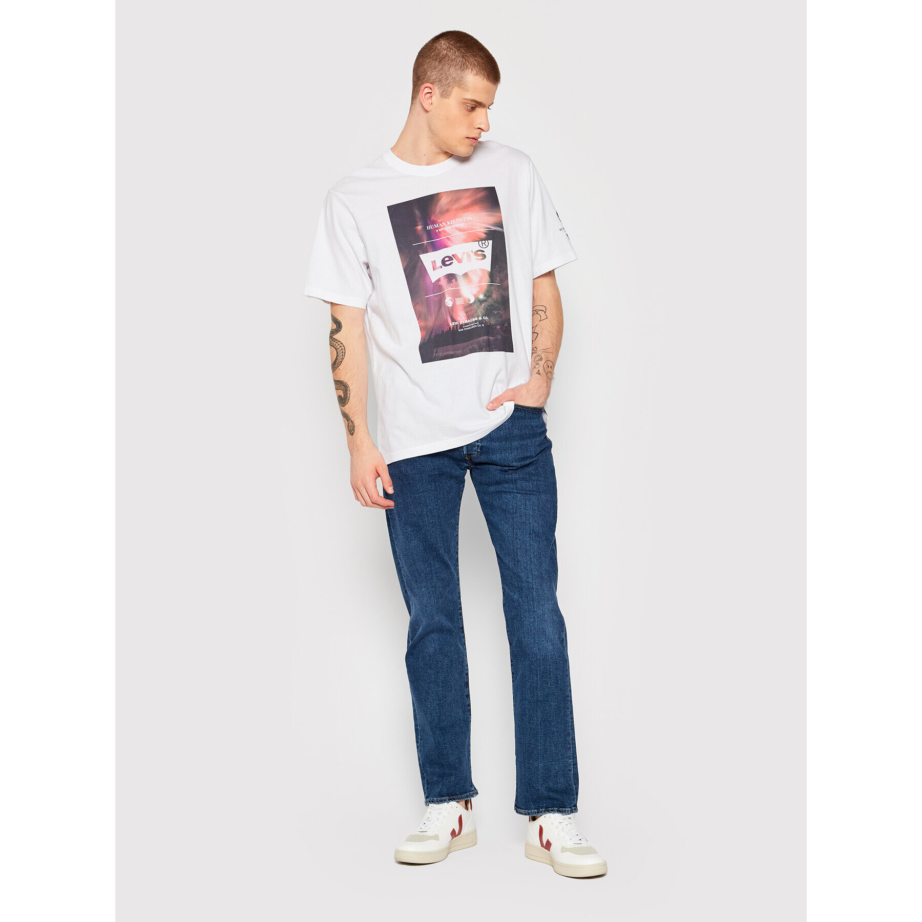 Levi's® Тишърт 16143-0413 Бял Relaxed Fit - Pepit.bg