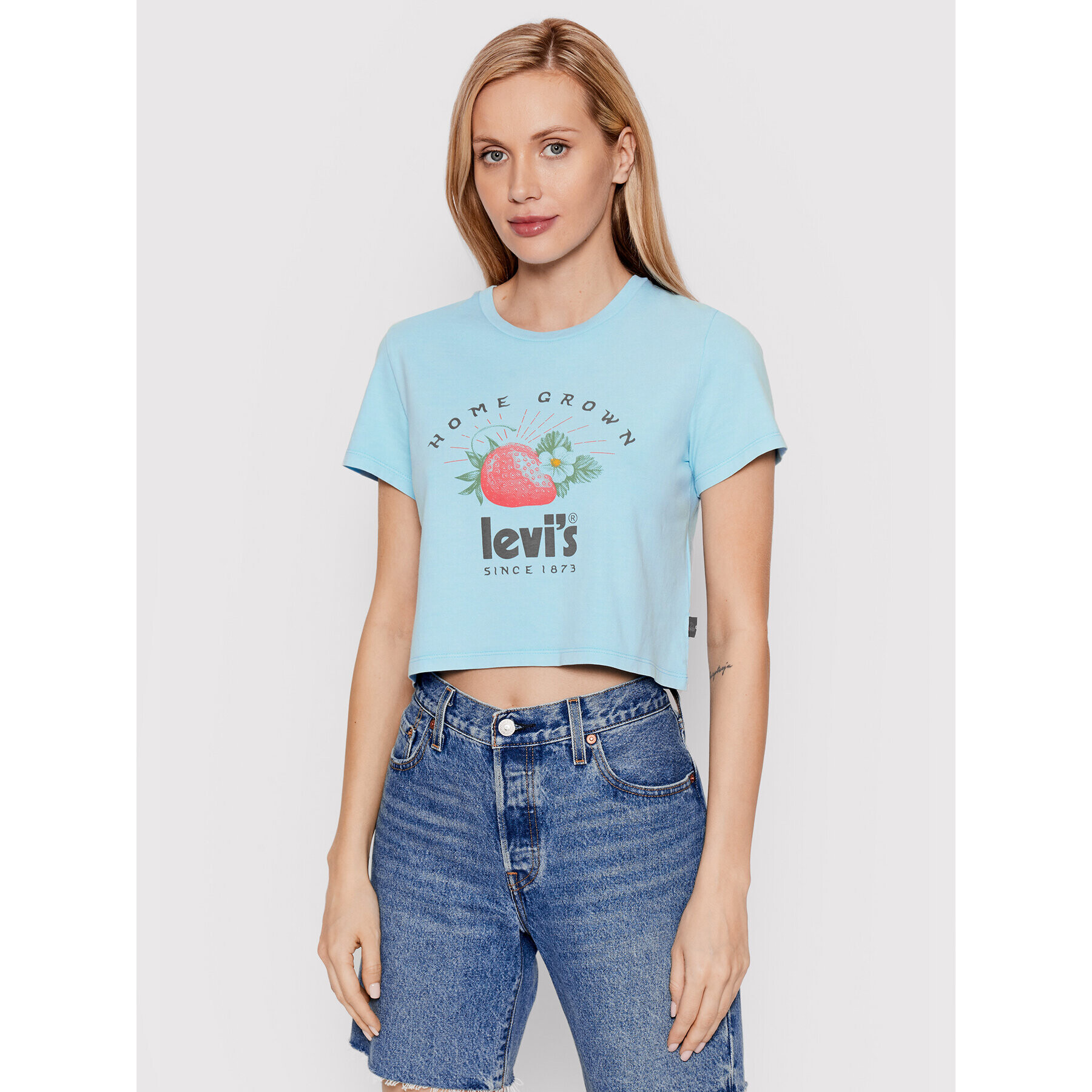 Levi's® Тишърт FRESH Jordie A0785-0036 Син Regular Fit - Pepit.bg