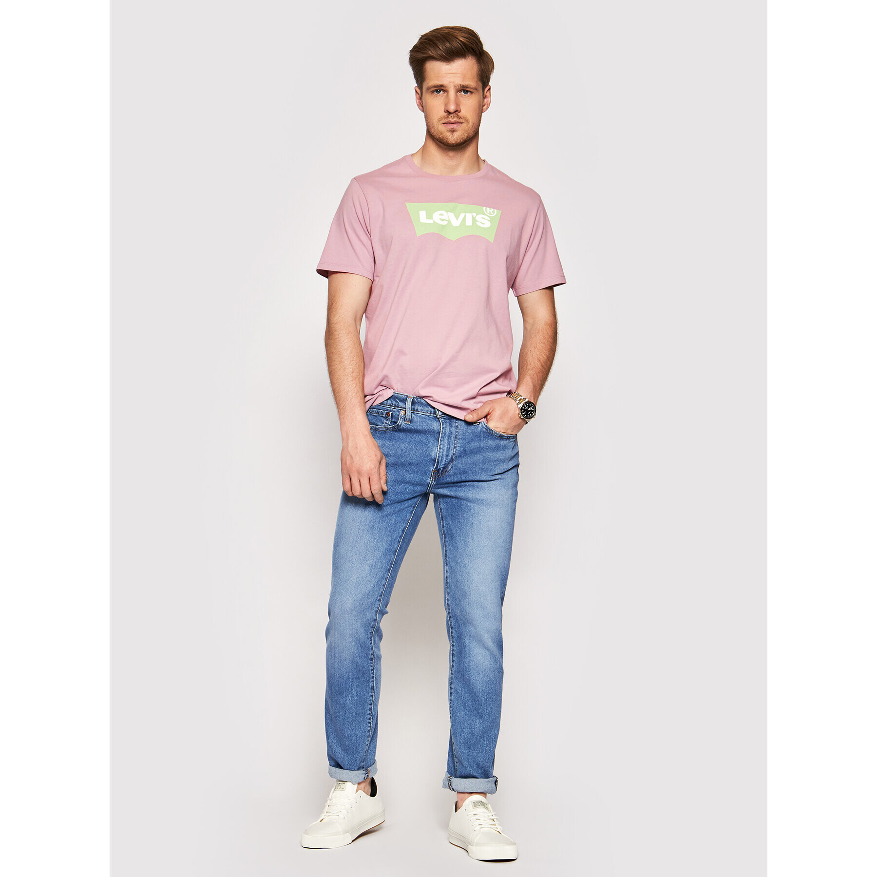 Levi's® Тишърт Graphic Tee Housemark 22489-0430 Виолетов Standard Fit - Pepit.bg