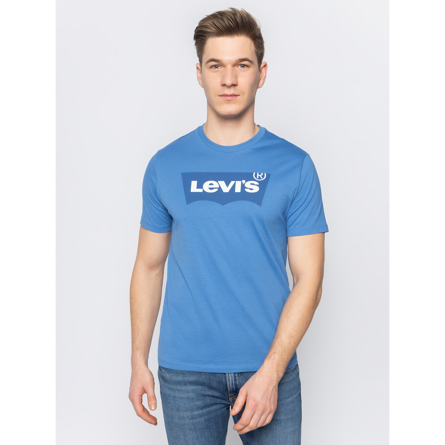 Levi's® Тишърт Housemark Graphic Tee 22489-0275 Син Regular Fit - Pepit.bg