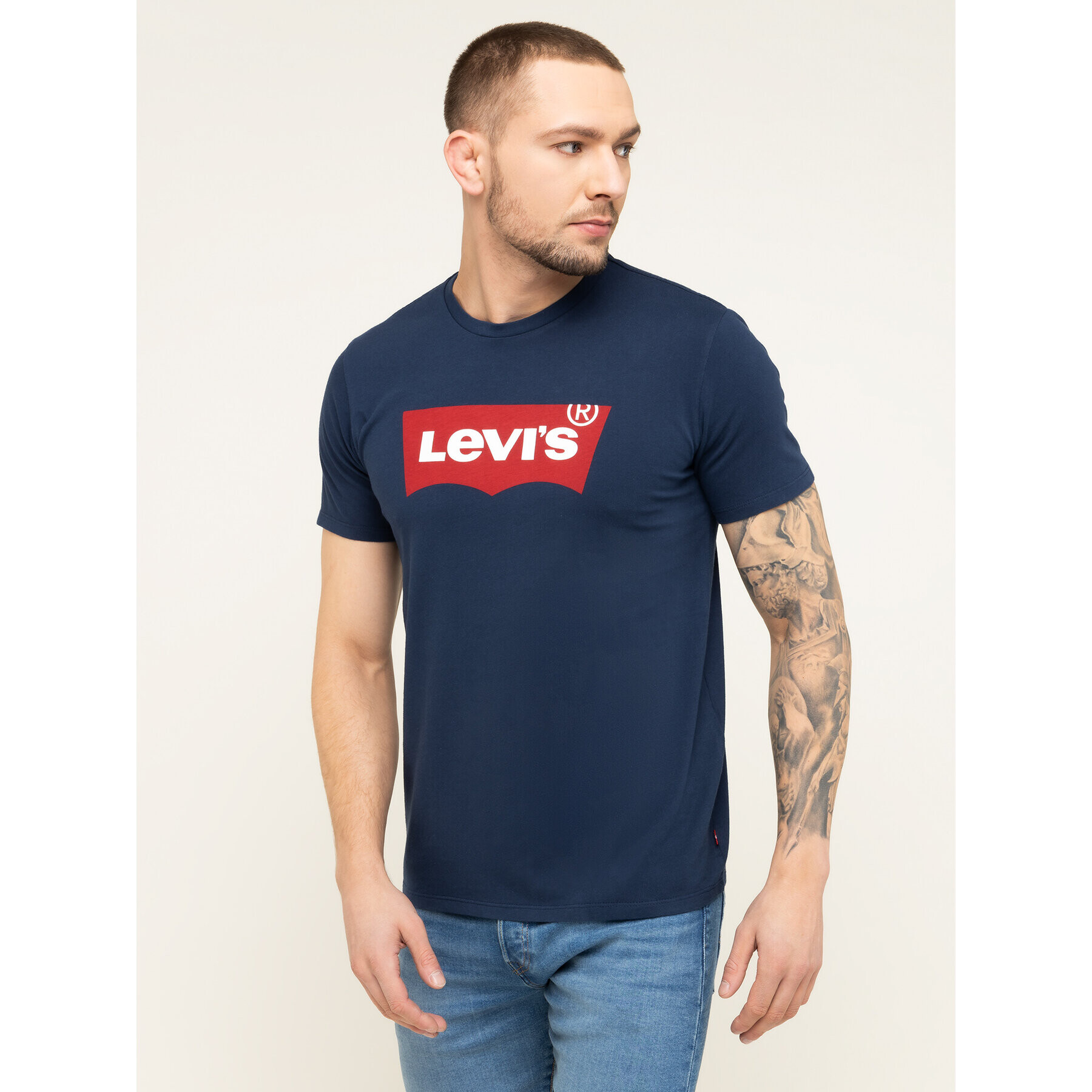 Levi's® Тишърт Housemark Tee 17783-0139 Тъмносин Regular Fit - Pepit.bg