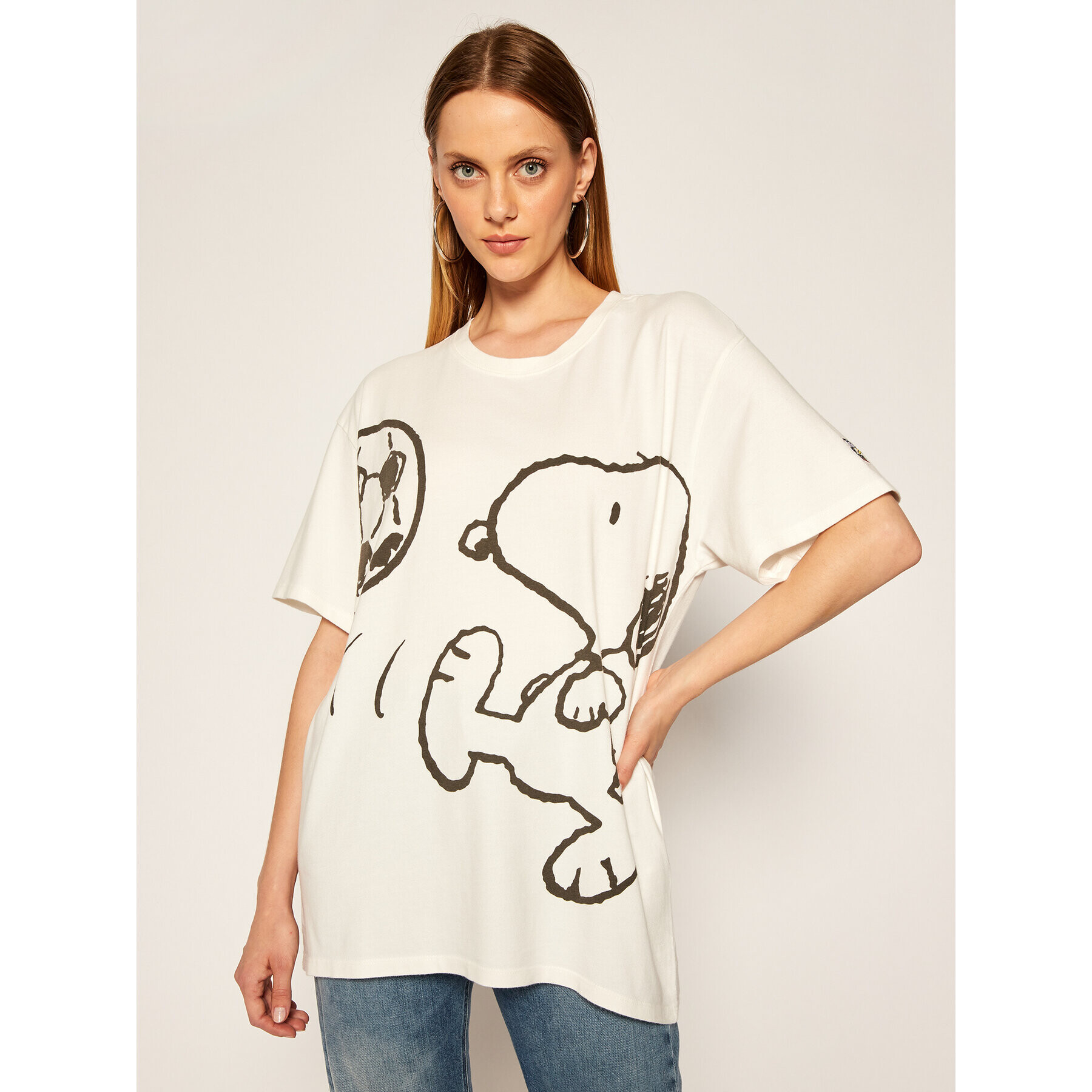 Levi's® Тишърт PEANUTS® Graphic 56152-0003 Бял Relaxed Fit - Pepit.bg