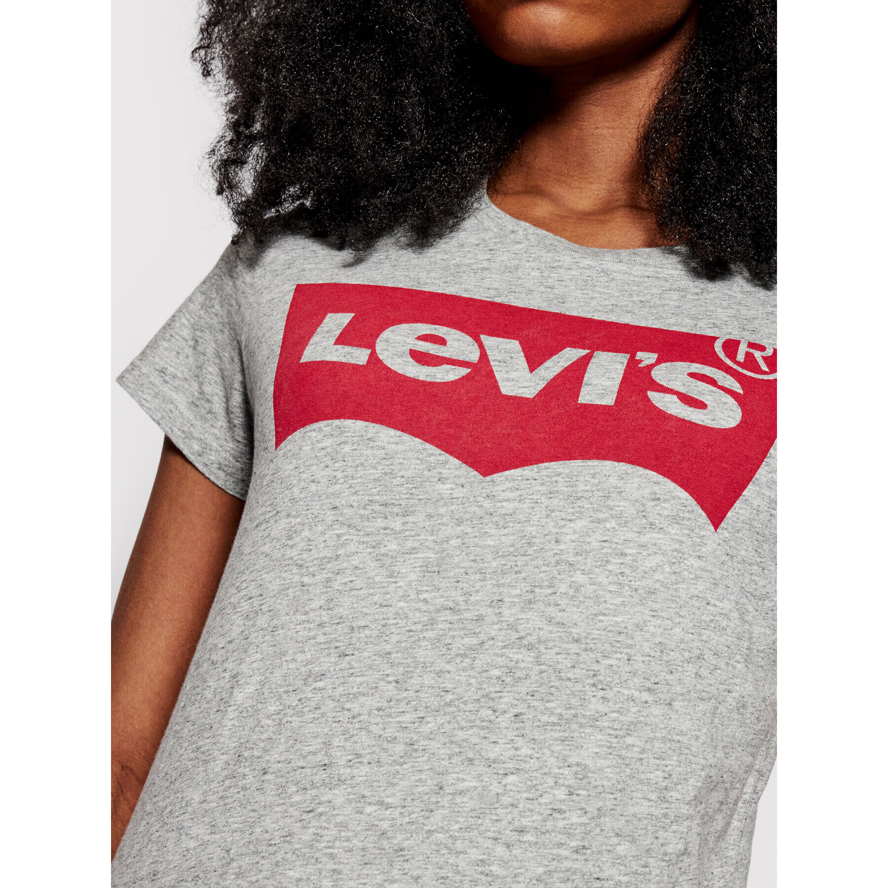 Levi's® Тишърт Perfect Graphic Tee 7369-0263 Сив Regular Fit - Pepit.bg