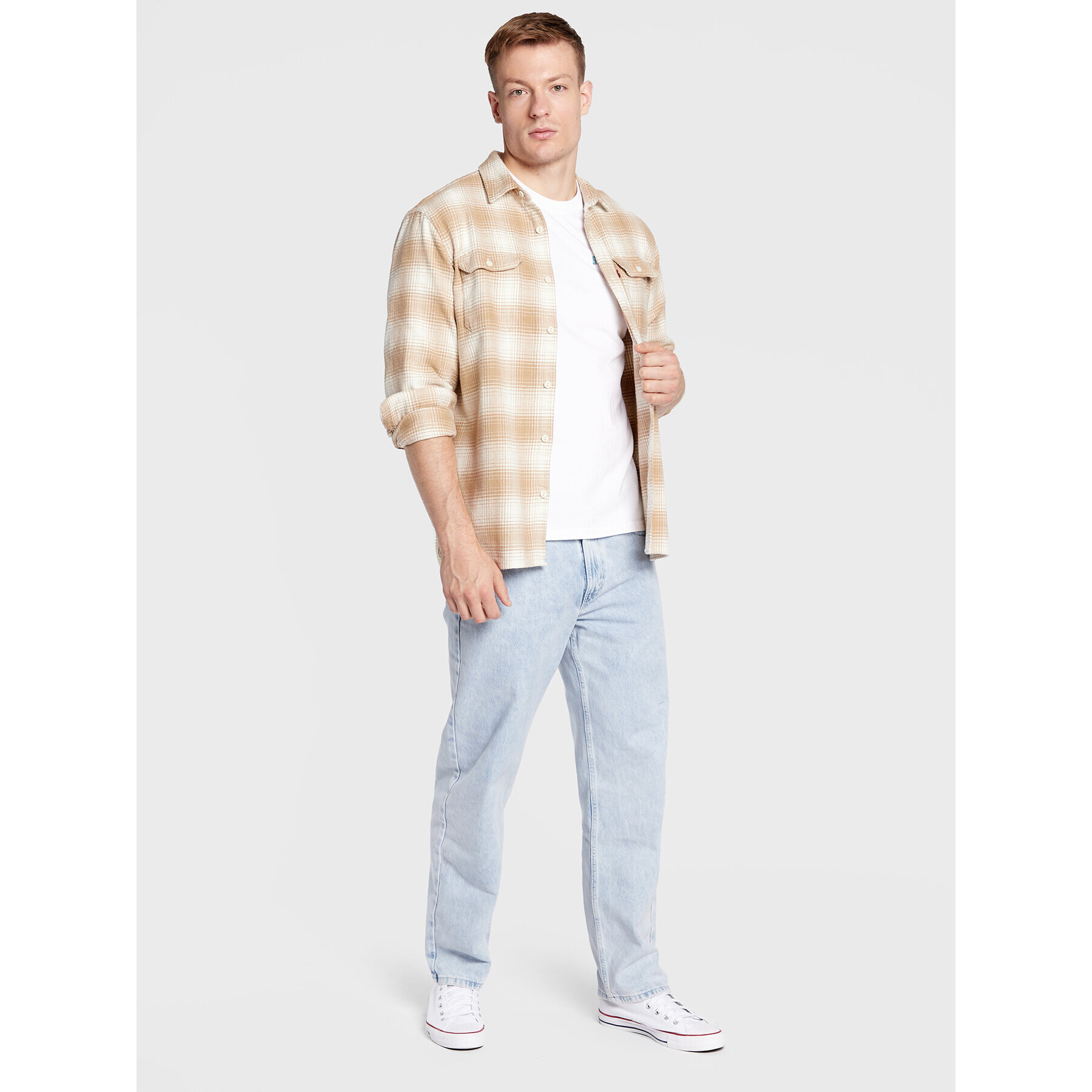 Levi's® Тишърт Silver Tab 16143-0615 Бял Relaxed Fit - Pepit.bg