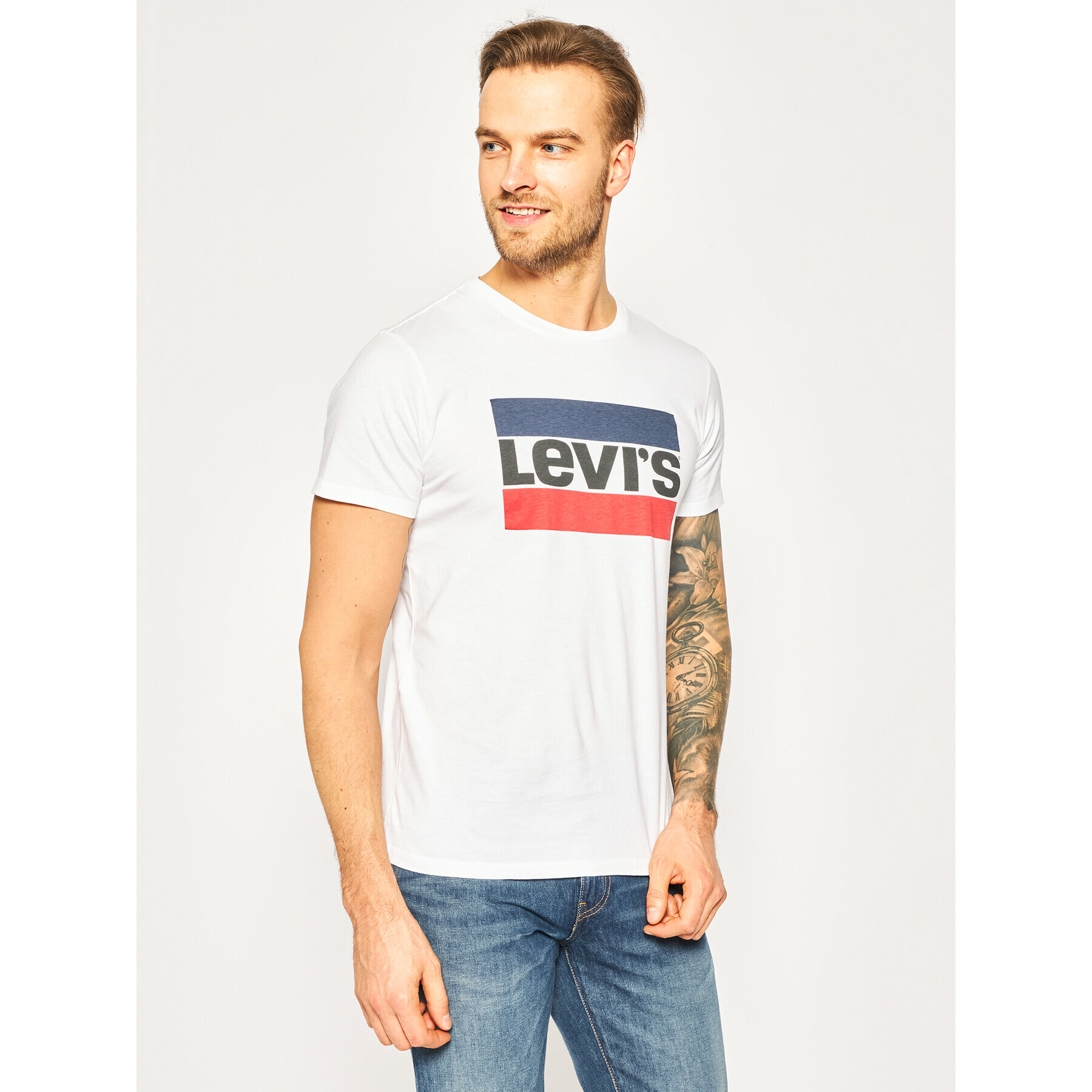 Levi's® Тишърт Sportswear Logo Graphic 39636-0000 Бял Regular Fit - Pepit.bg