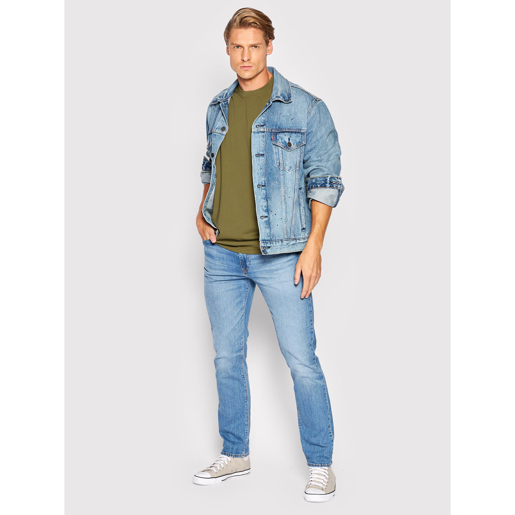 Levi's® Тишърт Stay Loose 36254-0017 Зелен Oversize - Pepit.bg