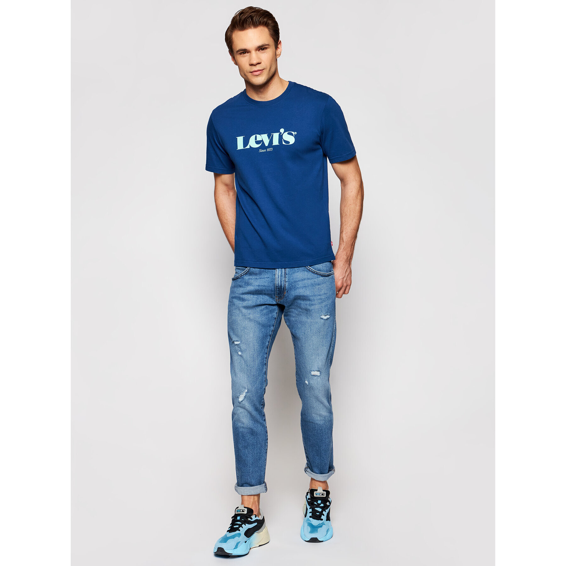 Levi's® Тишърт Tee 16143-0127 Тъмносин Relaxed Fit - Pepit.bg