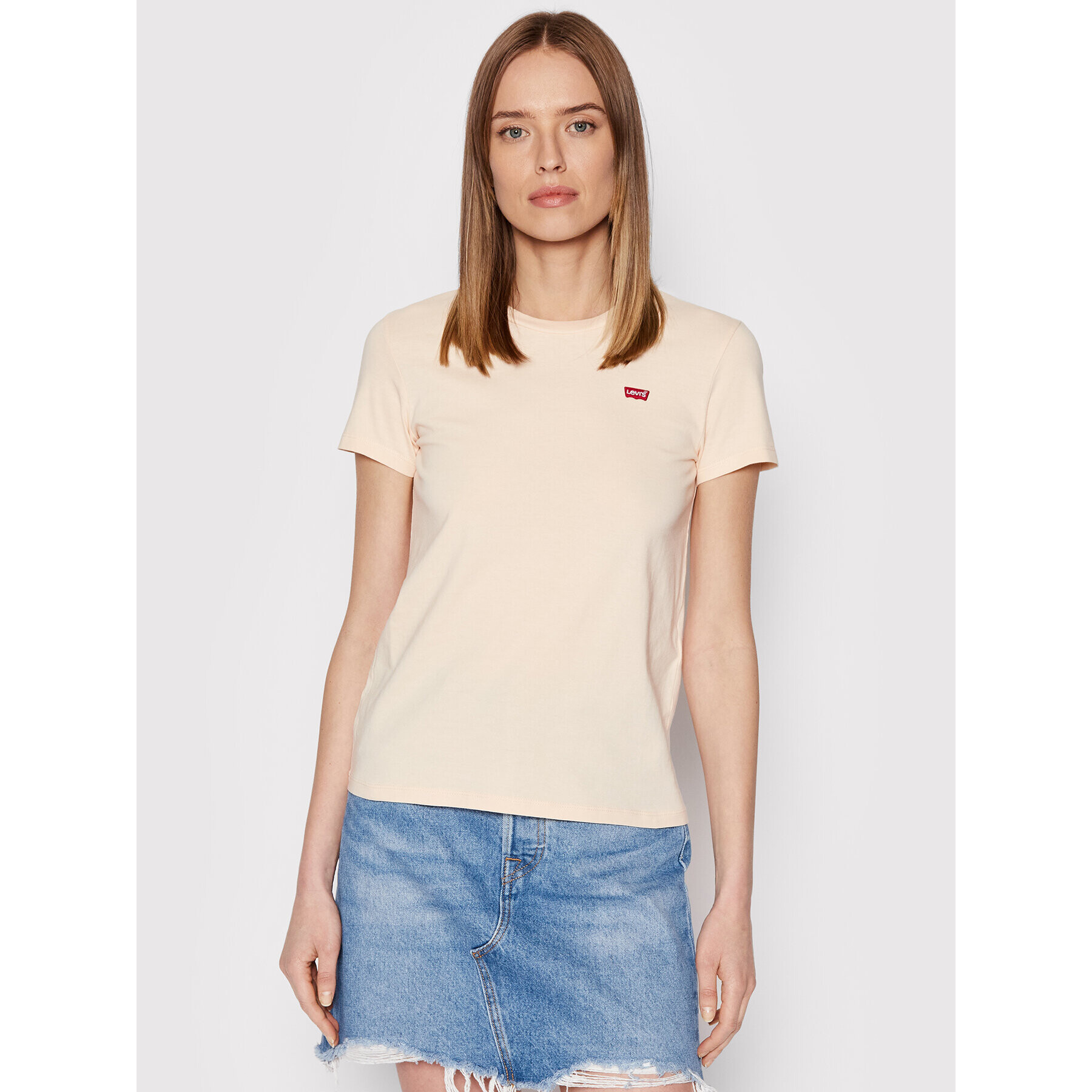 Levi's® Тишърт The Perfect 39185-0165 Бежов Regular Fit - Pepit.bg