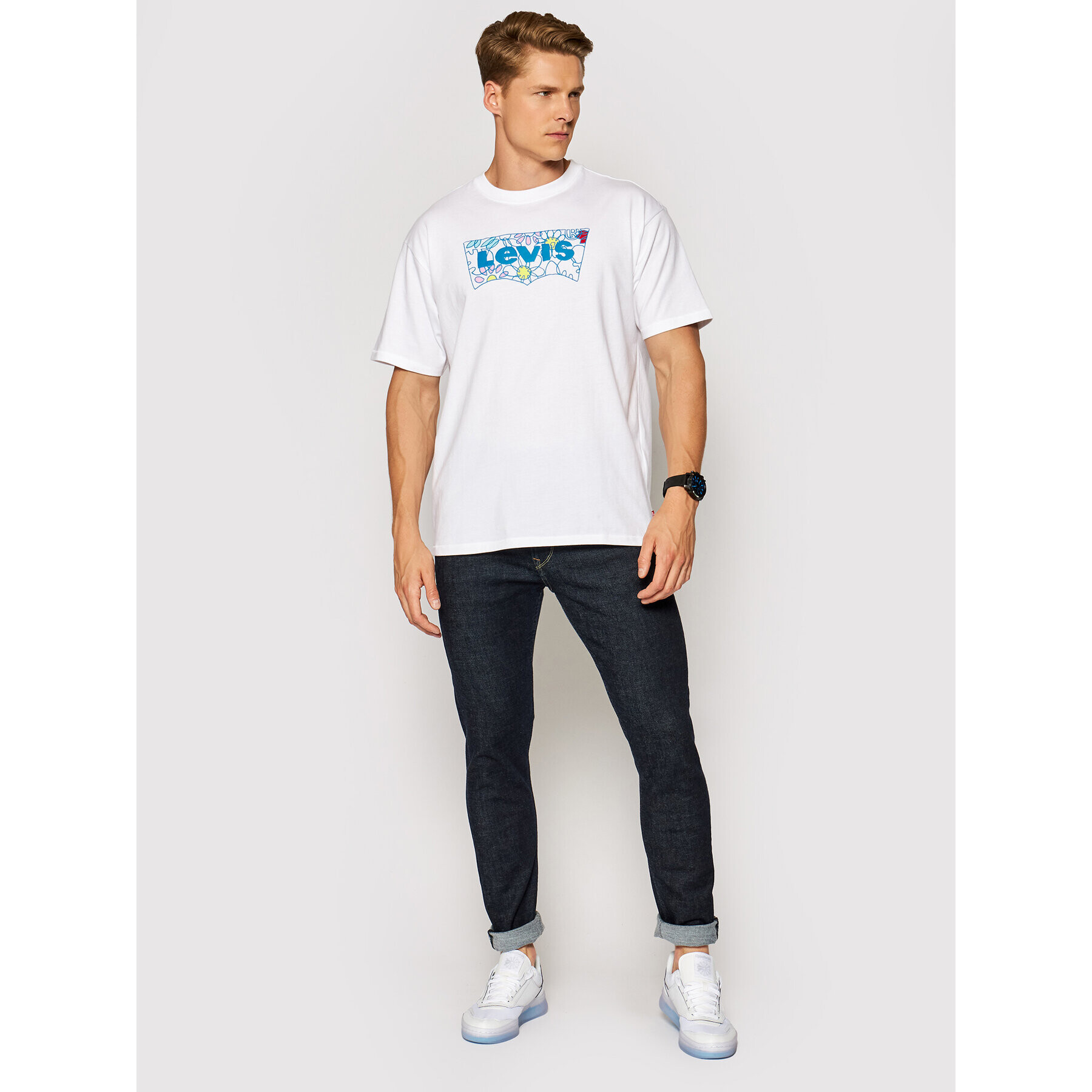 Levi's® Тишърт Vintage Graphic 87373-0012 Бял Relaxed Fit - Pepit.bg