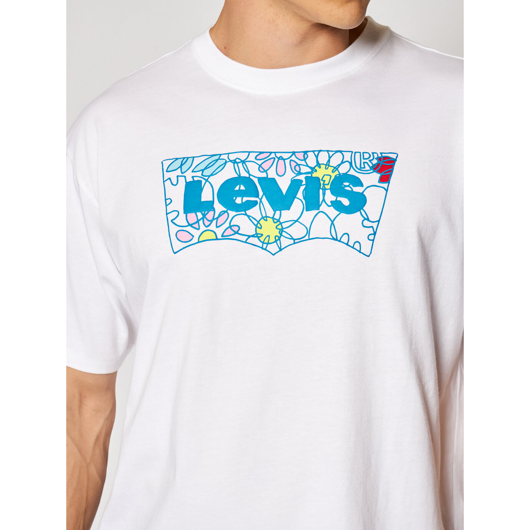 Levi's® Тишърт Vintage Graphic 87373-0012 Бял Relaxed Fit - Pepit.bg