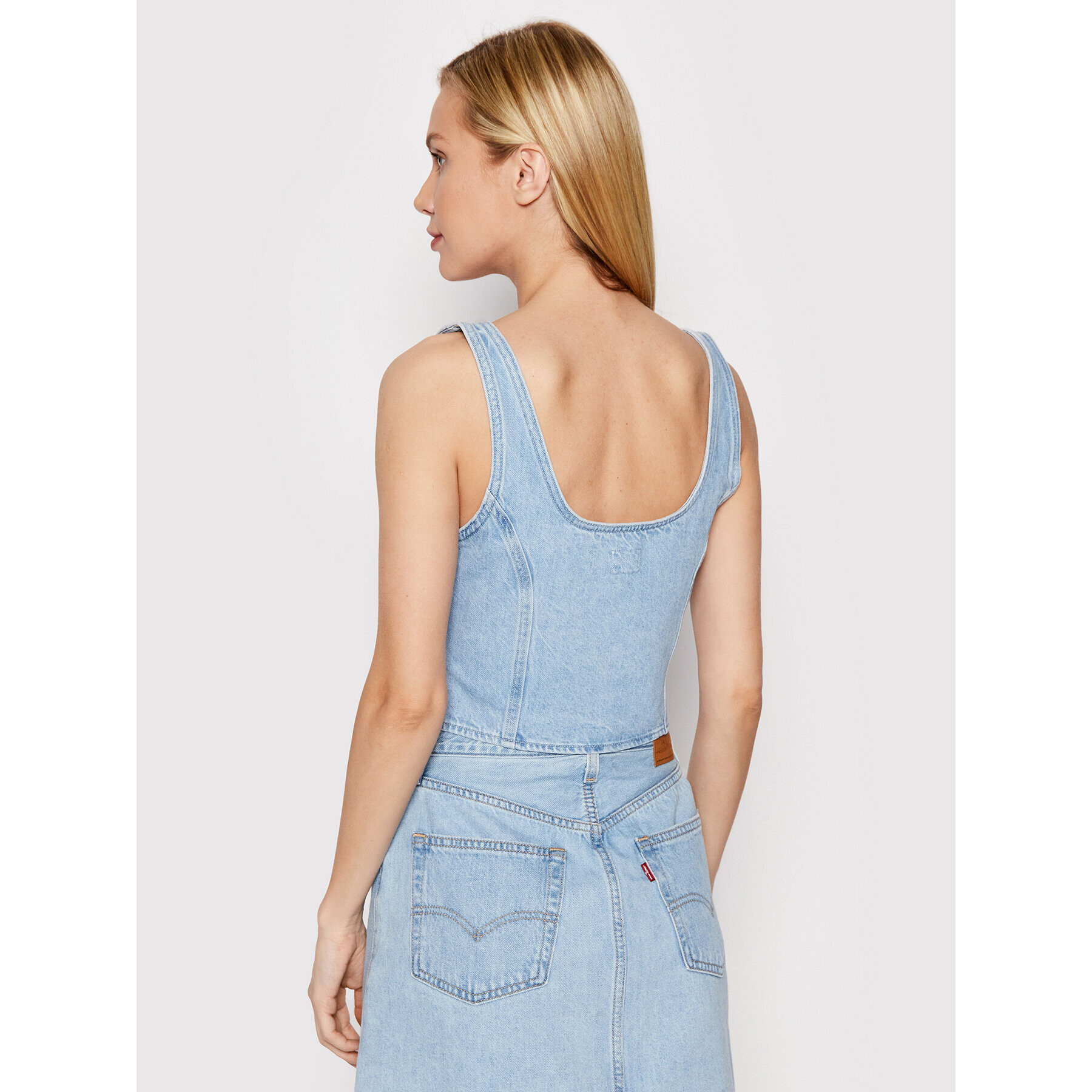 Levi's® топ Dani A3358-0000 Син Slim Fit - Pepit.bg