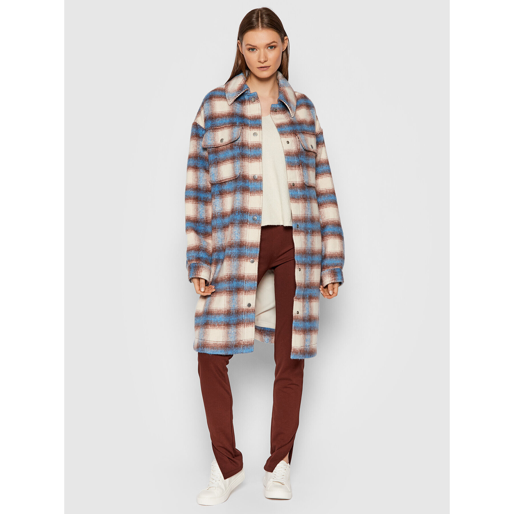 Levi's® Вълнено палто Selma A0716-0000 Бежов Oversize - Pepit.bg