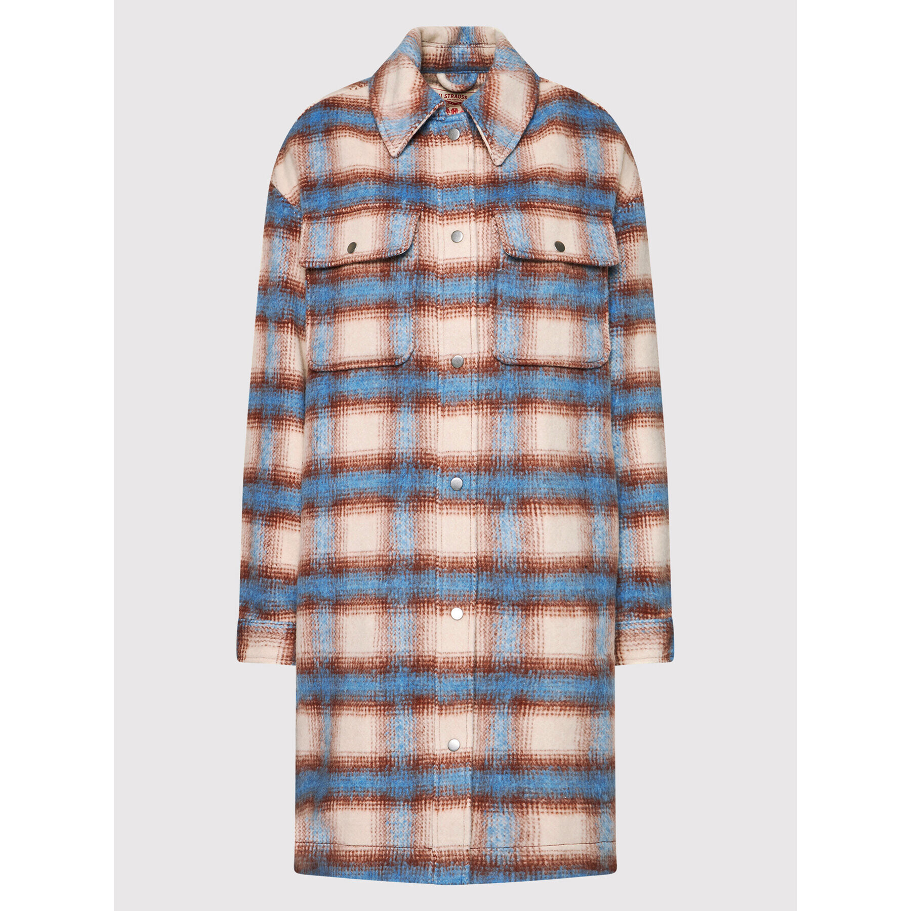 Levi's® Вълнено палто Selma A0716-0000 Бежов Oversize - Pepit.bg