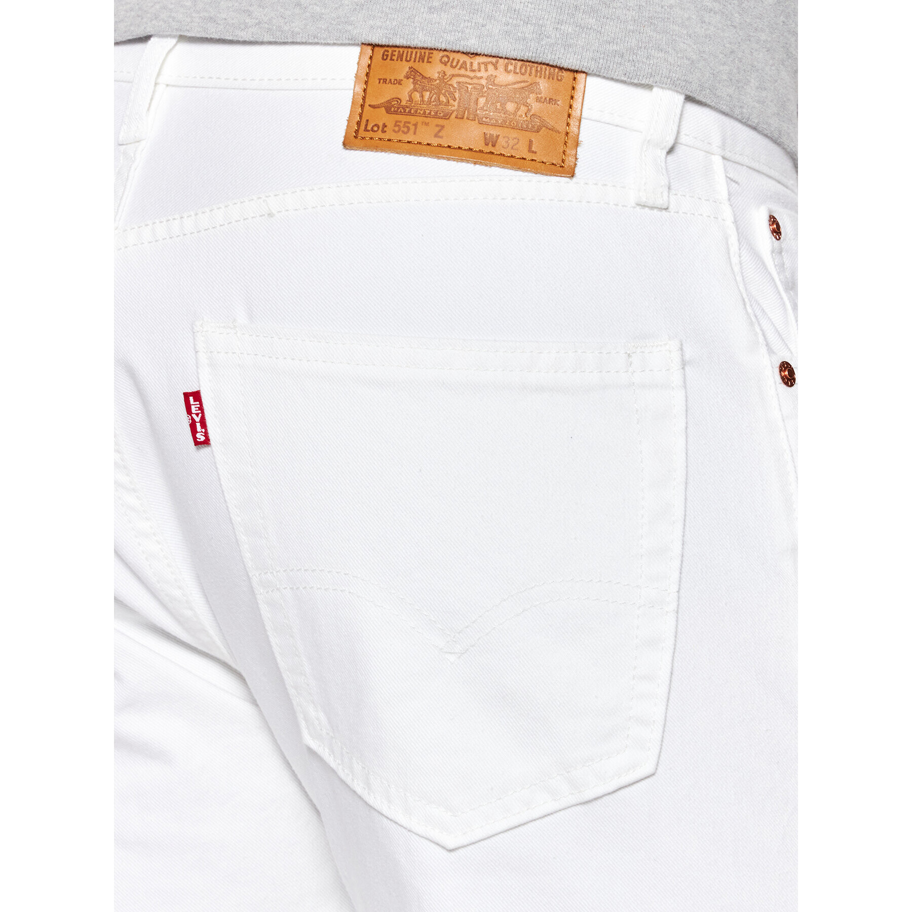 Levi's® Дънки 551™ Authentic A0927-0020 Бял Straight Fit - Pepit.bg