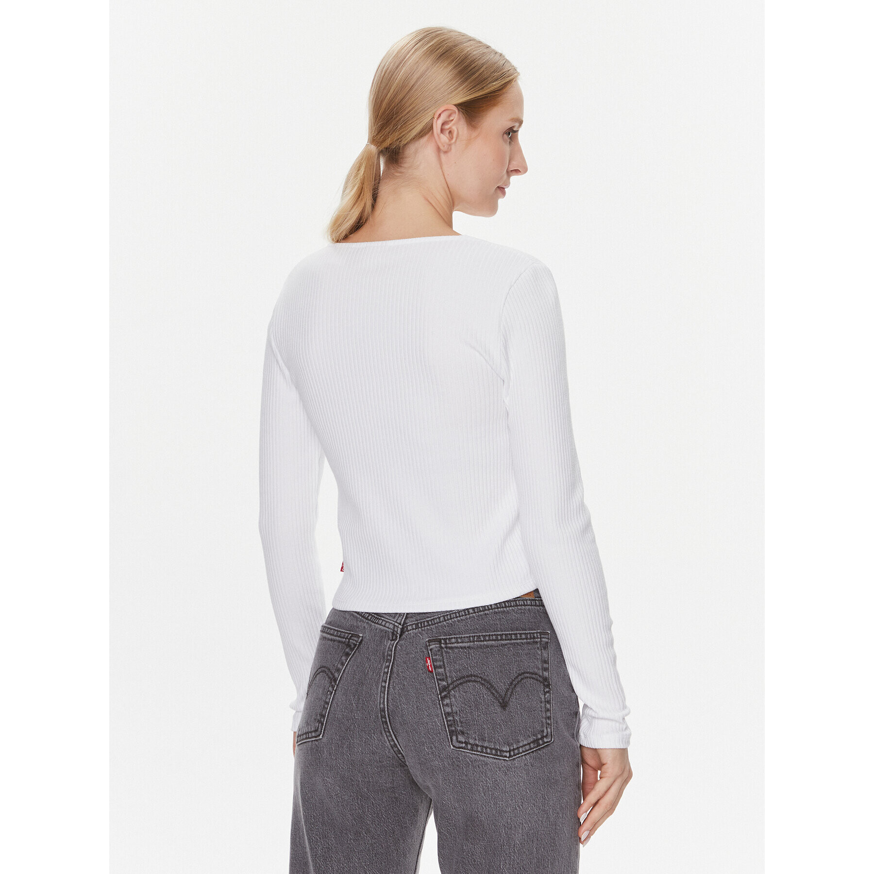Levi's® Блуза Monica A7194-0001 Бял Slim Fit - Pepit.bg