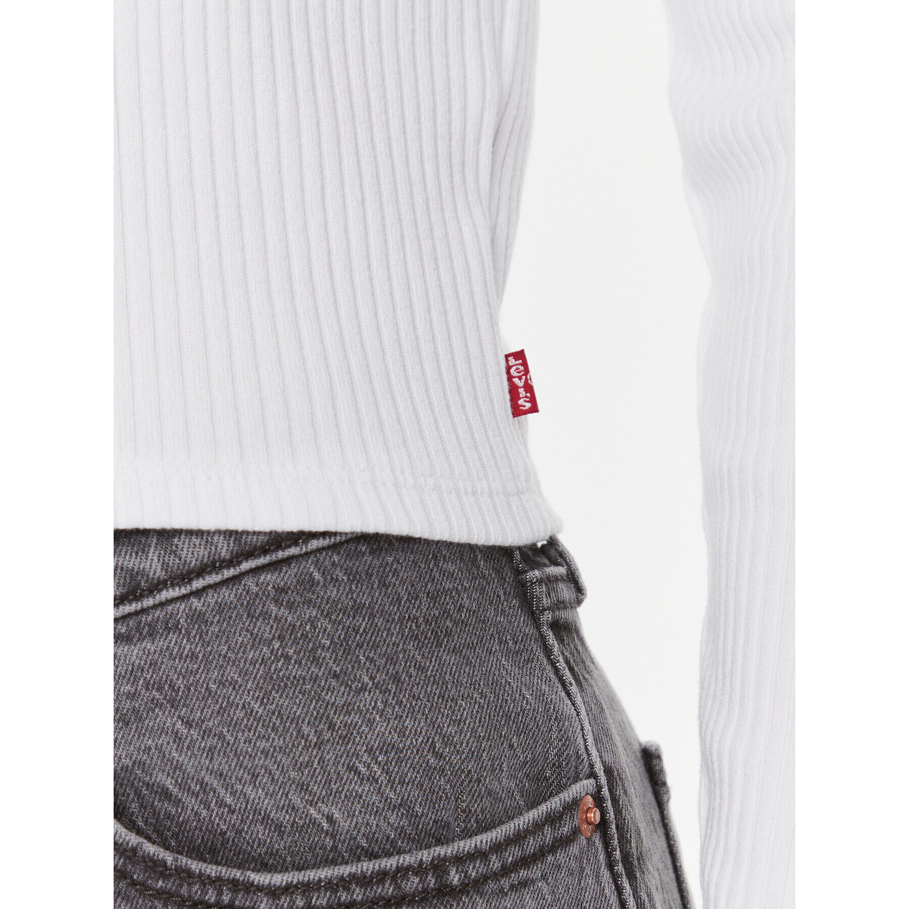 Levi's® Блуза Monica A7194-0001 Бял Slim Fit - Pepit.bg
