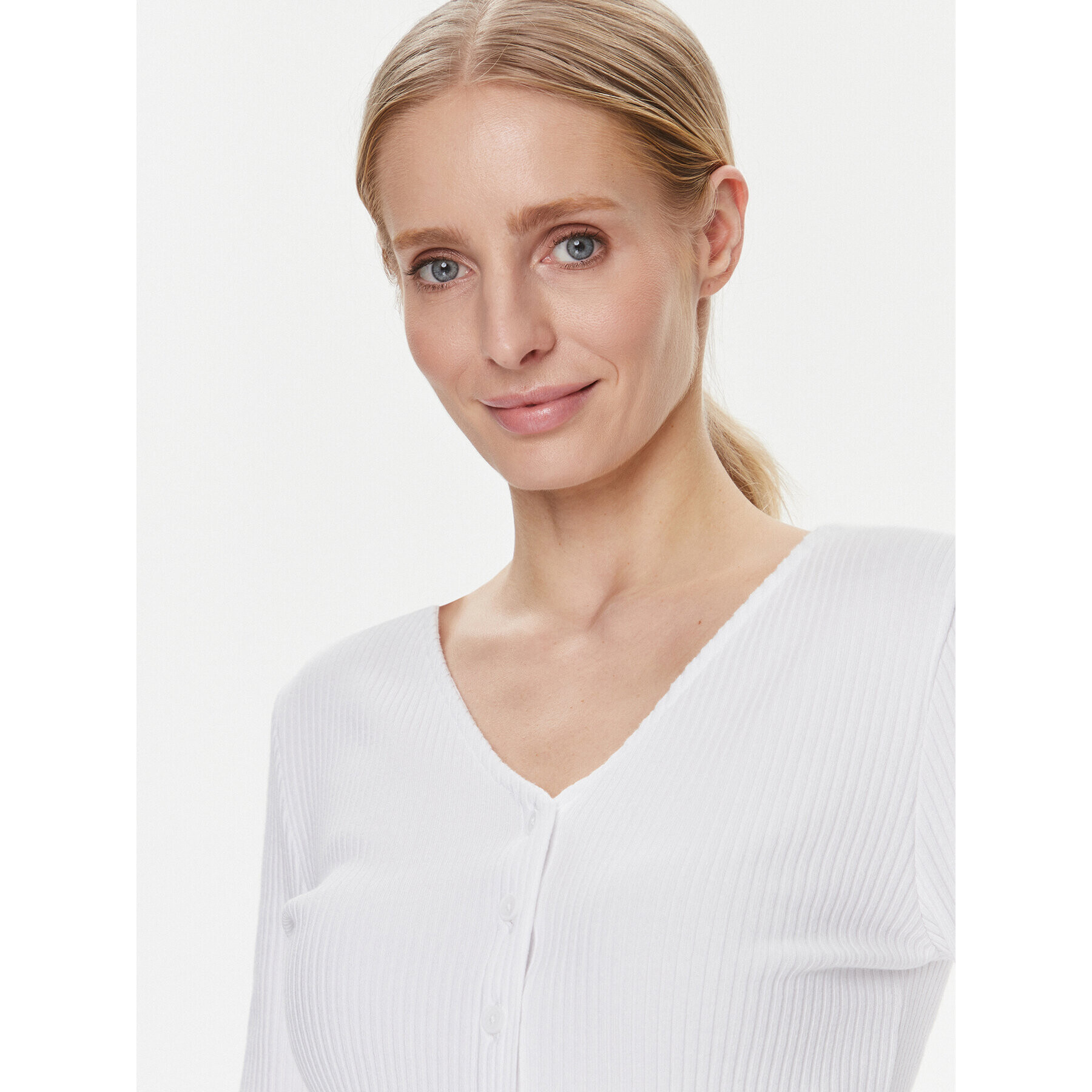 Levi's® Блуза Monica A7194-0001 Бял Slim Fit - Pepit.bg