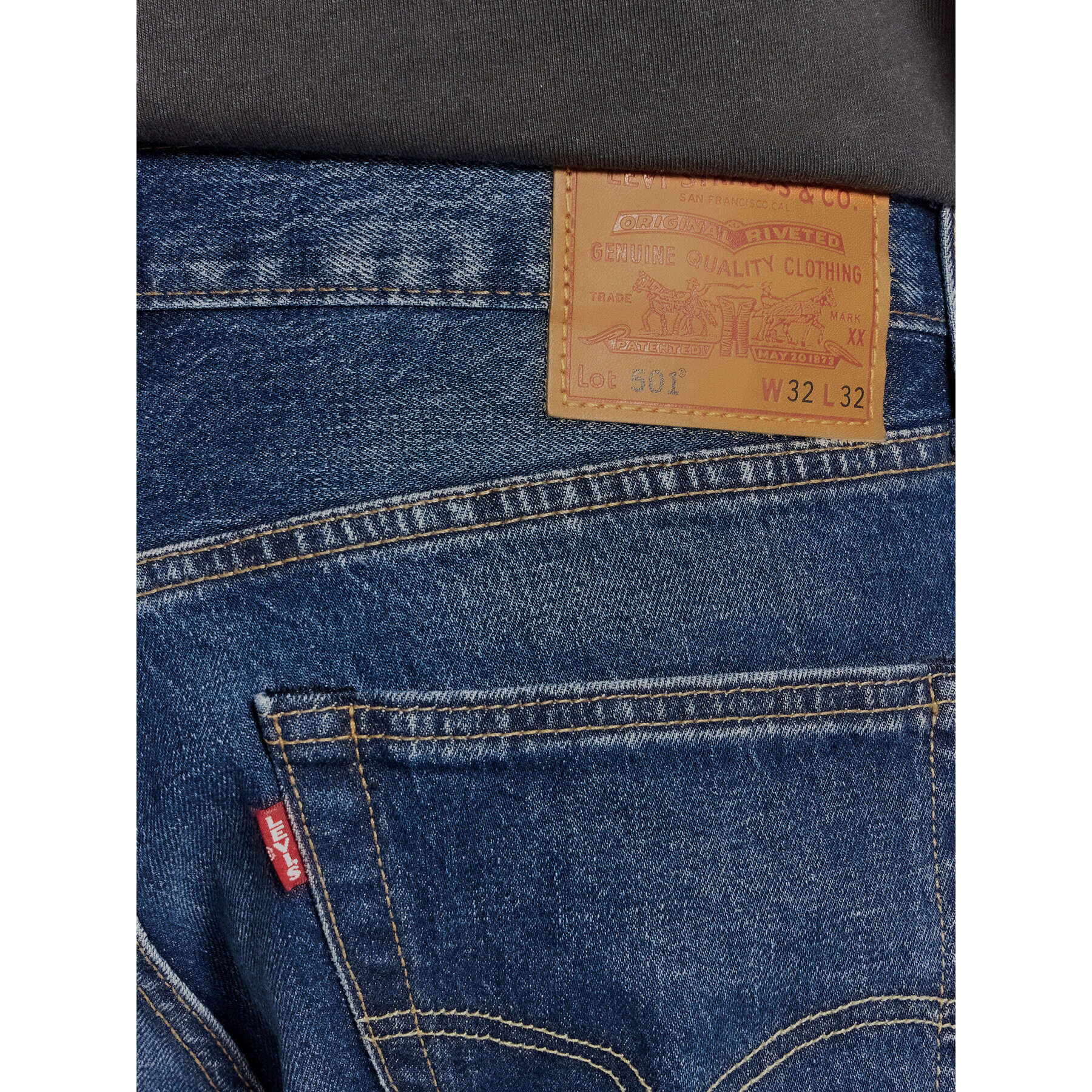 Levi's® Дънки 501® 00501-3273 Тъмносин Regular Fit - Pepit.bg