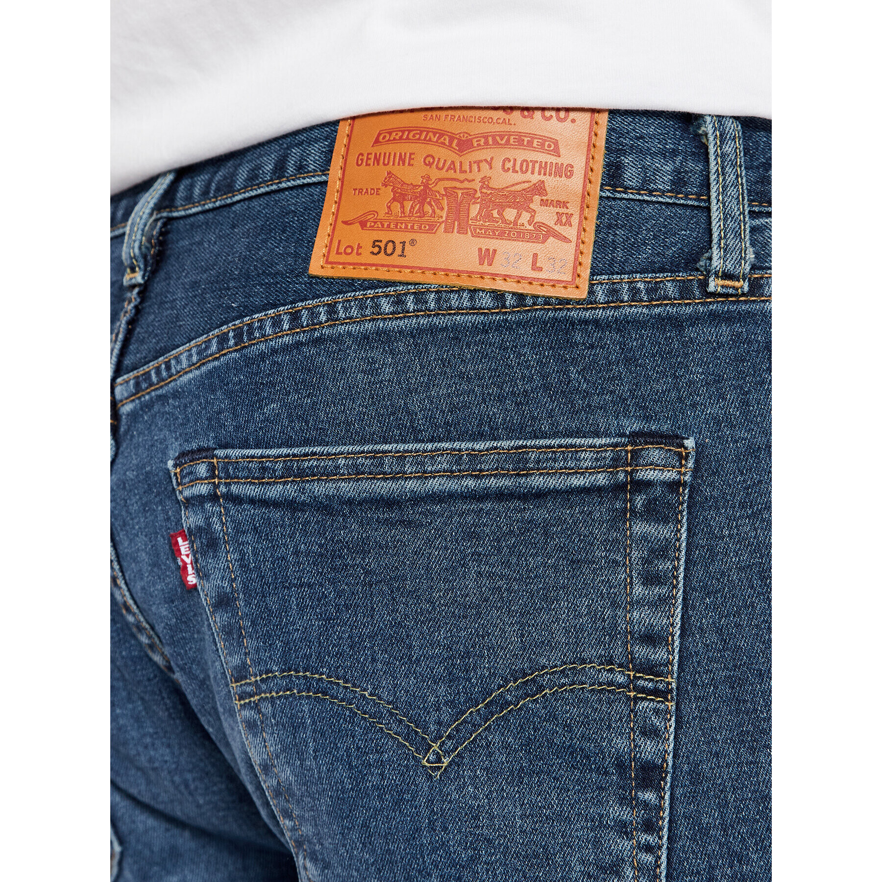 Levi's® Дънки 501® 00501-3289 Тъмносин Regular Fit - Pepit.bg