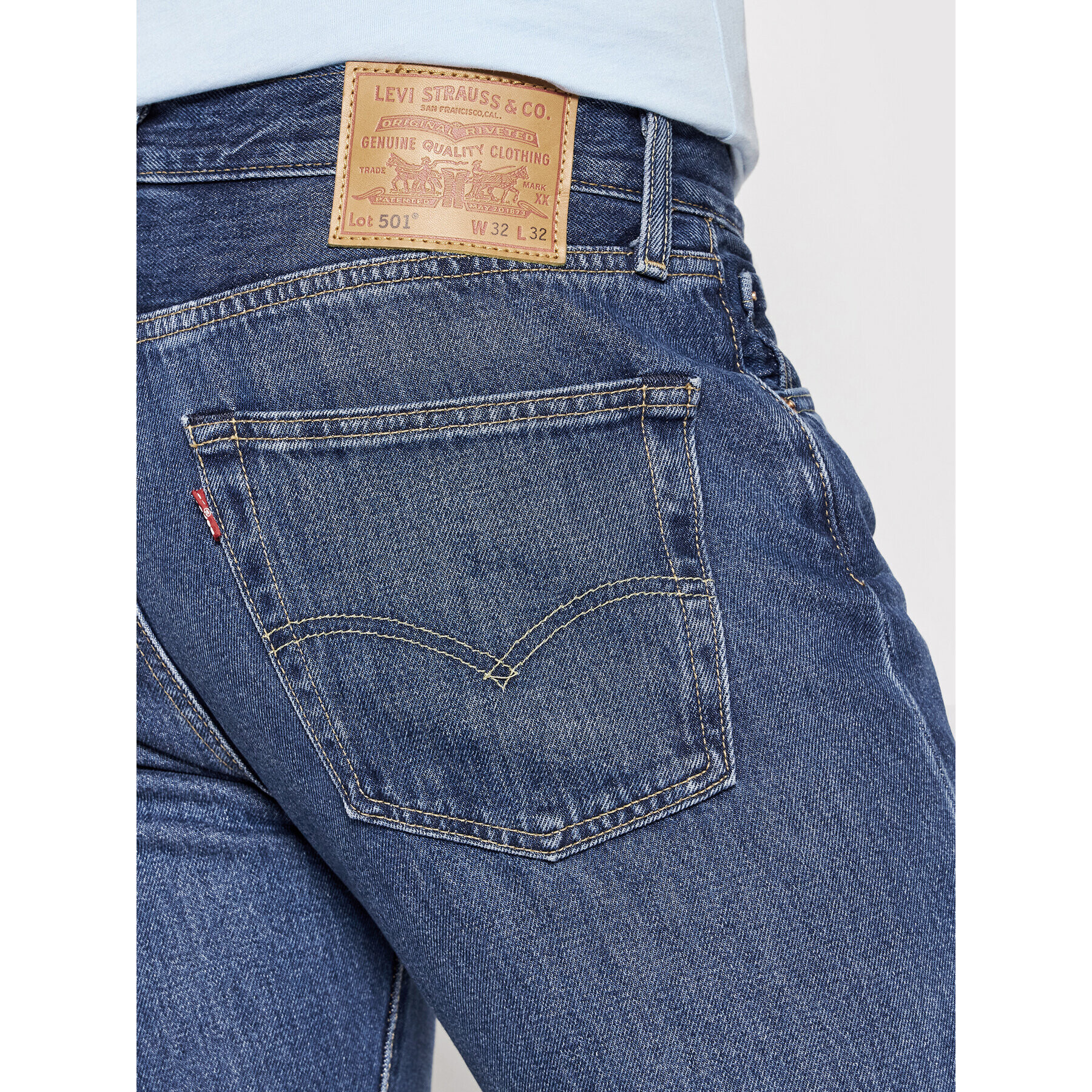 Levi's® Дънки 501® 00501-3322 Син Regular Fit - Pepit.bg