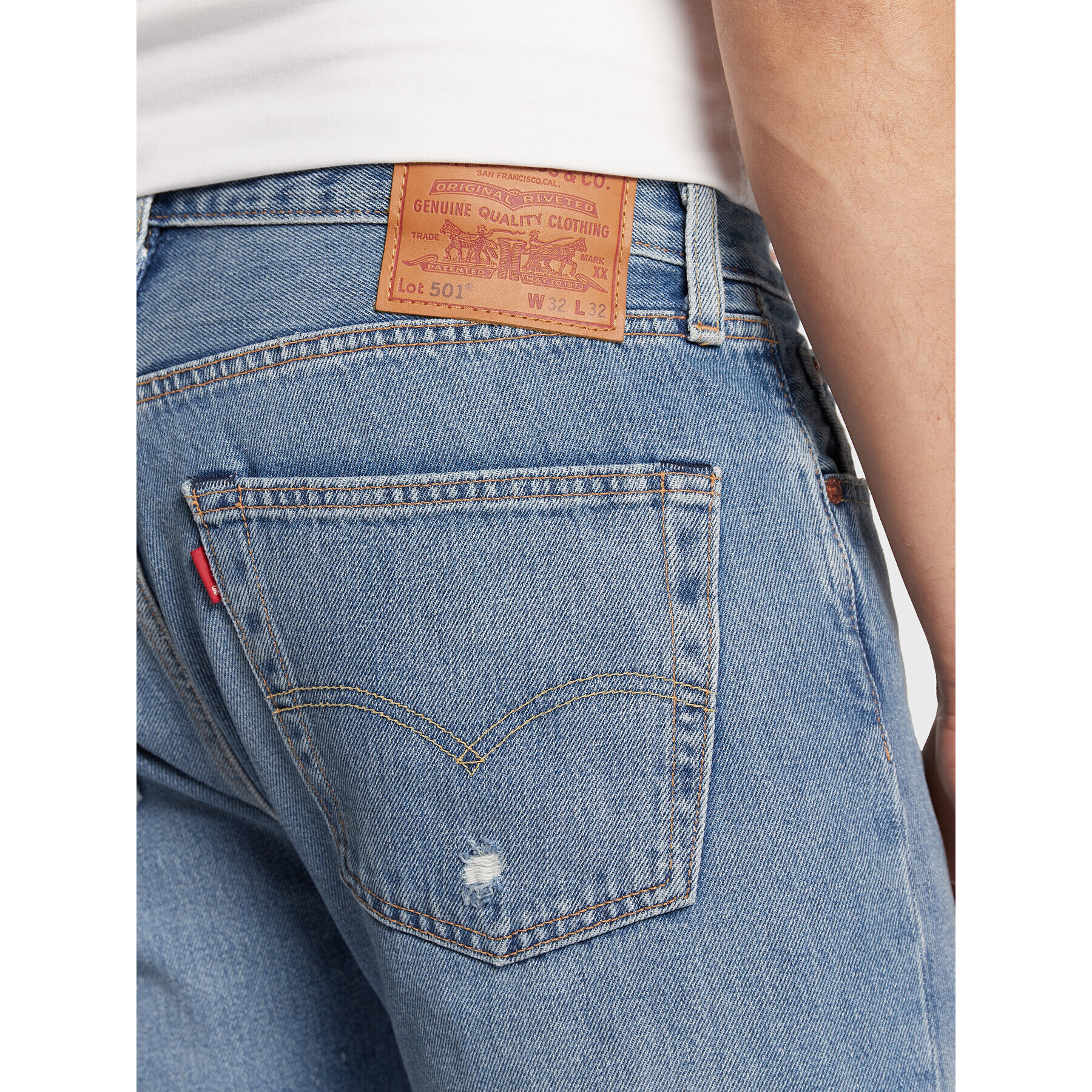 Levi's® Дънки 501® 00501-3345 Син Straight Leg - Pepit.bg