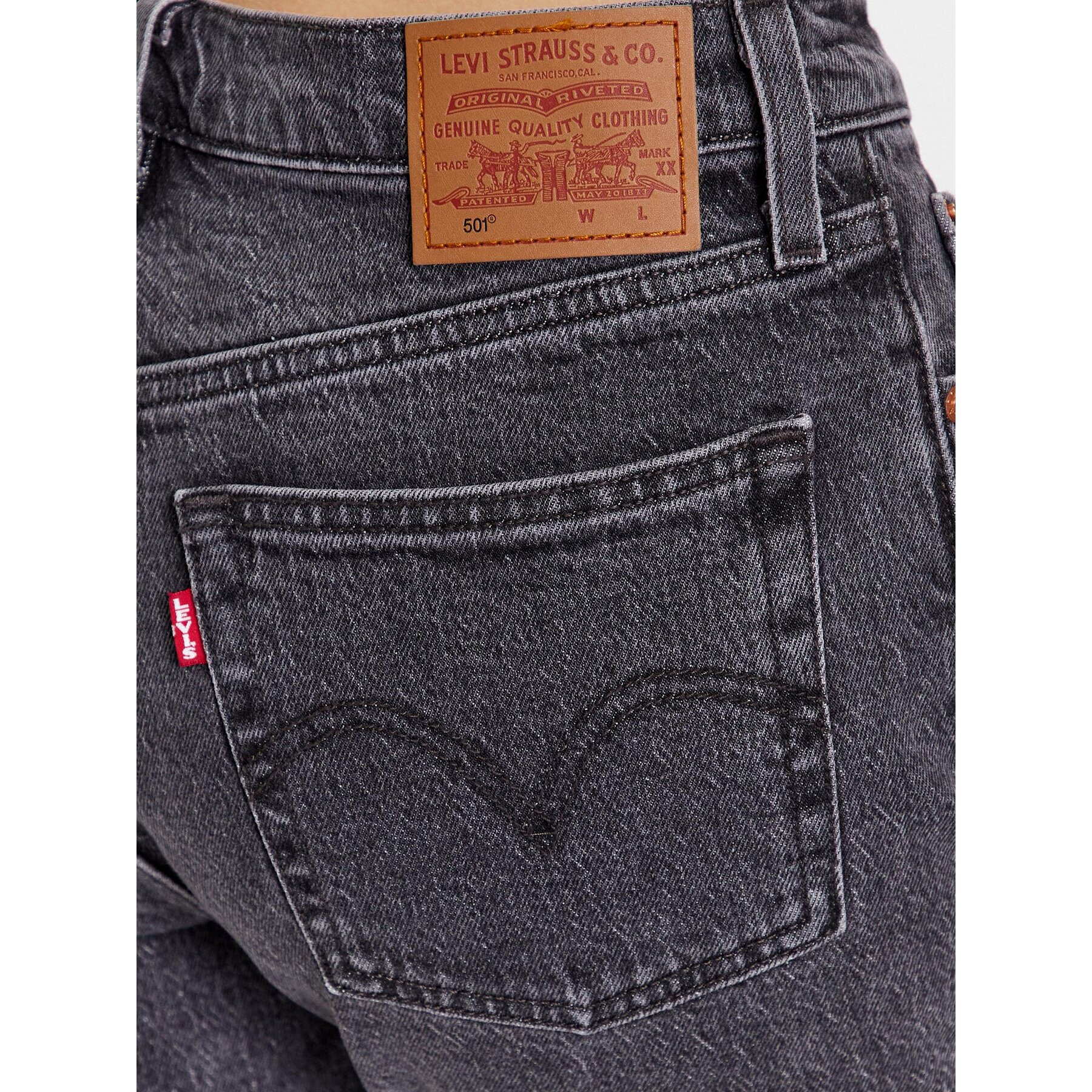 Levi's® Дънки 501® 36200-0111 Сив Cropped Fit - Pepit.bg
