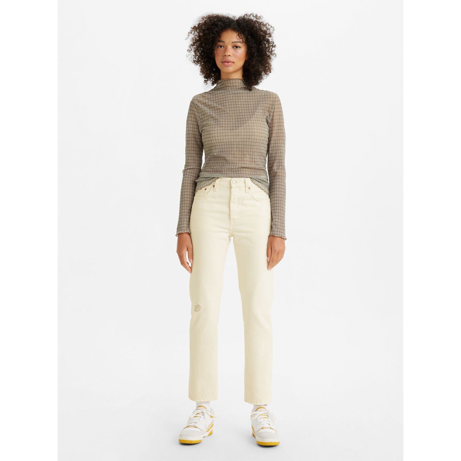 Levi's® Дънки 501® 362000287 Екрю Straight Fit - Pepit.bg