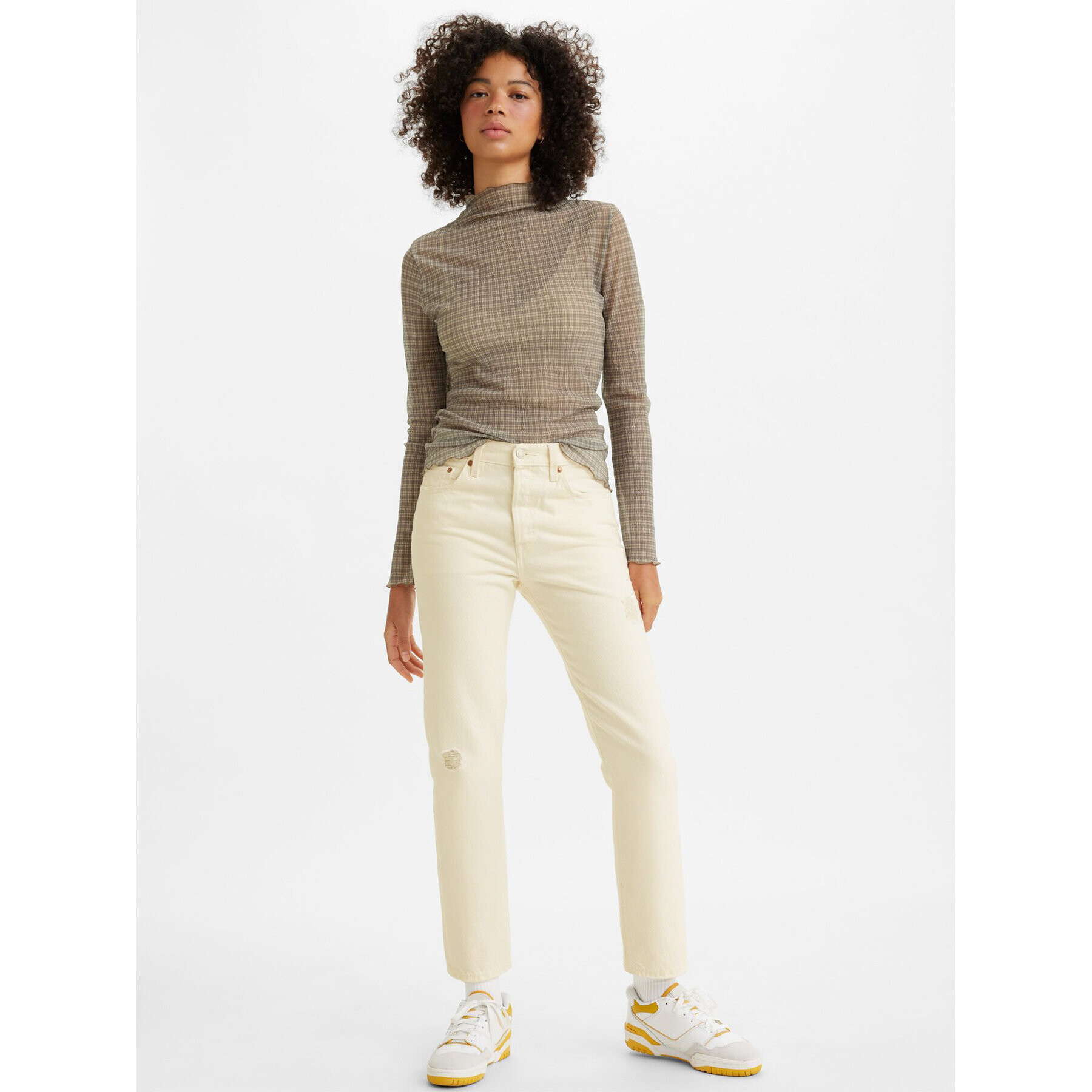 Levi's® Дънки 501® 362000287 Екрю Straight Fit - Pepit.bg