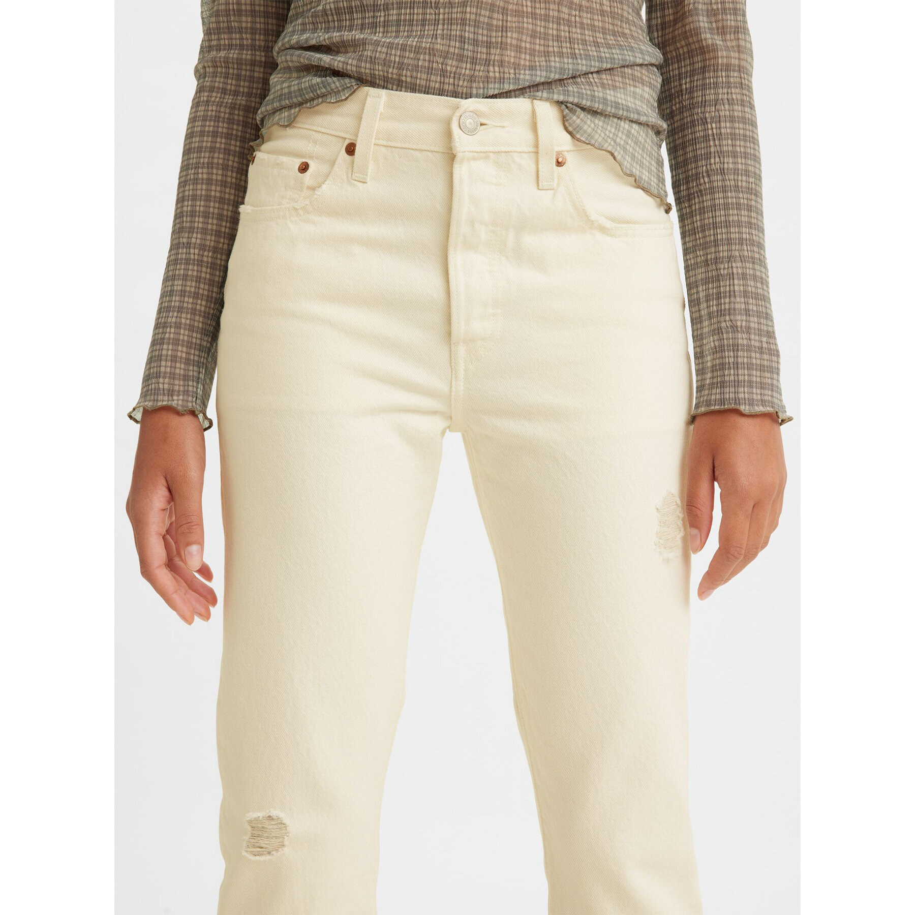 Levi's® Дънки 501® 362000287 Екрю Straight Fit - Pepit.bg