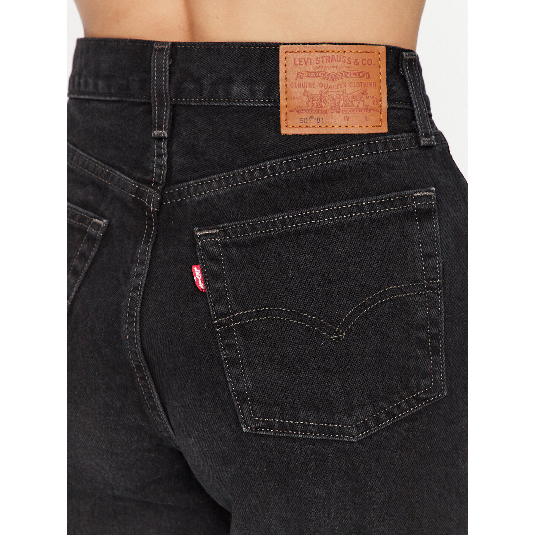 Levi's® Дънки 501® '81 A4699-0012 Черен Tapered Fit - Pepit.bg