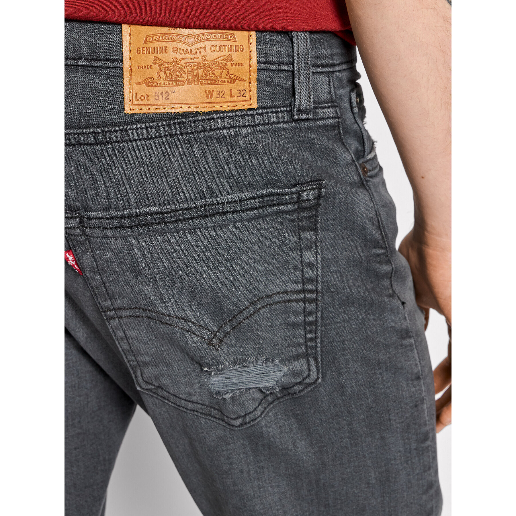 Levi's® Дънки 512™ 28833-1076 Сив Slim Fit - Pepit.bg