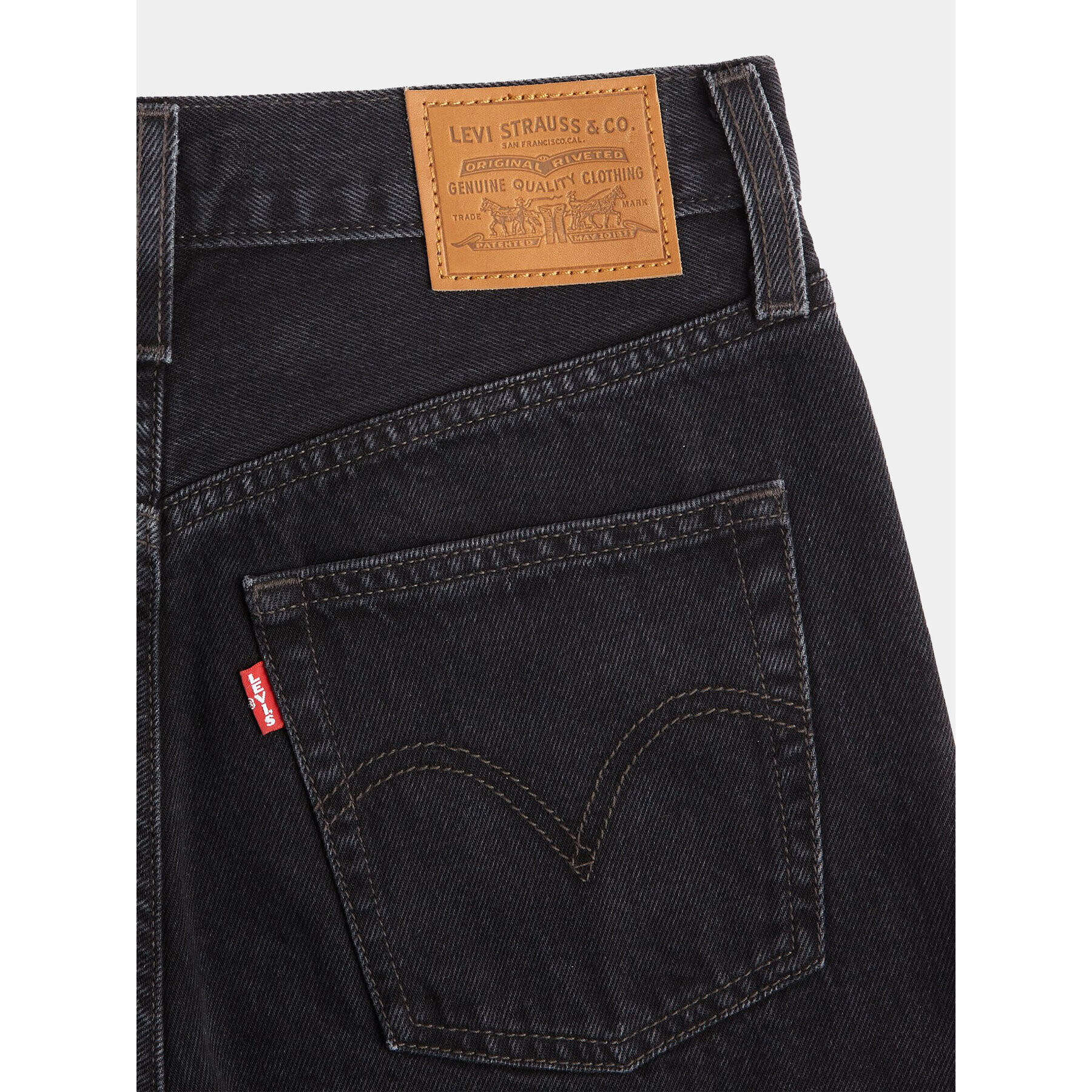 Levi's® Дънки Ribcage A6081-0001 Черен Wide Leg - Pepit.bg