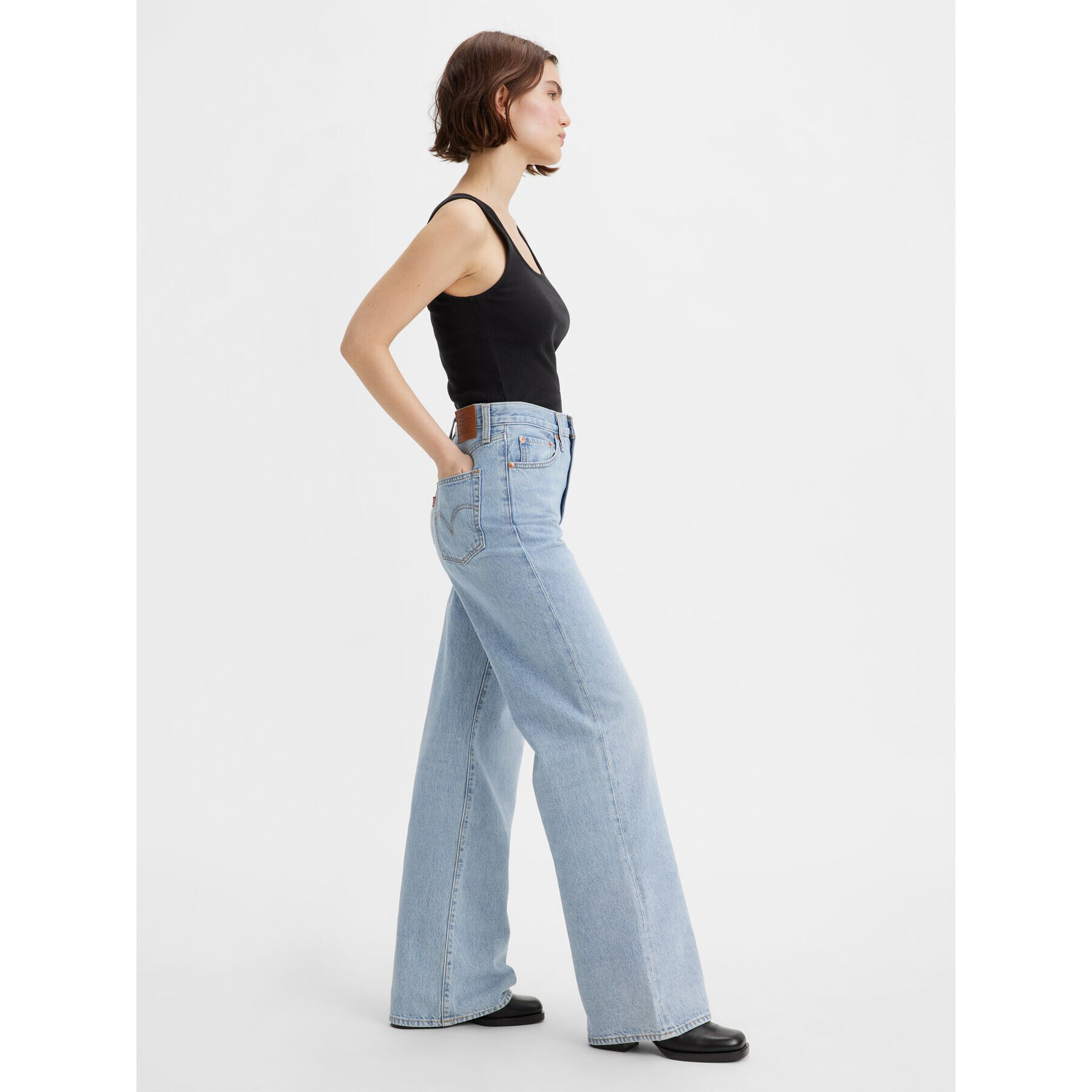 Levi's® Дънки Ribcage A6081-0002 Син Wide Leg - Pepit.bg