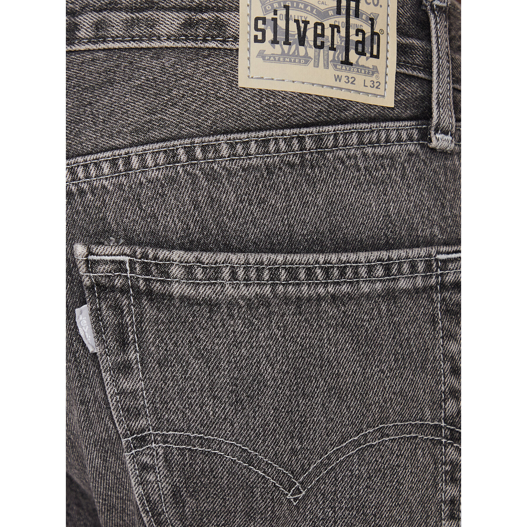 Levi's® Дънки Silver Tab A3666-0010 Сив Straight Fit - Pepit.bg