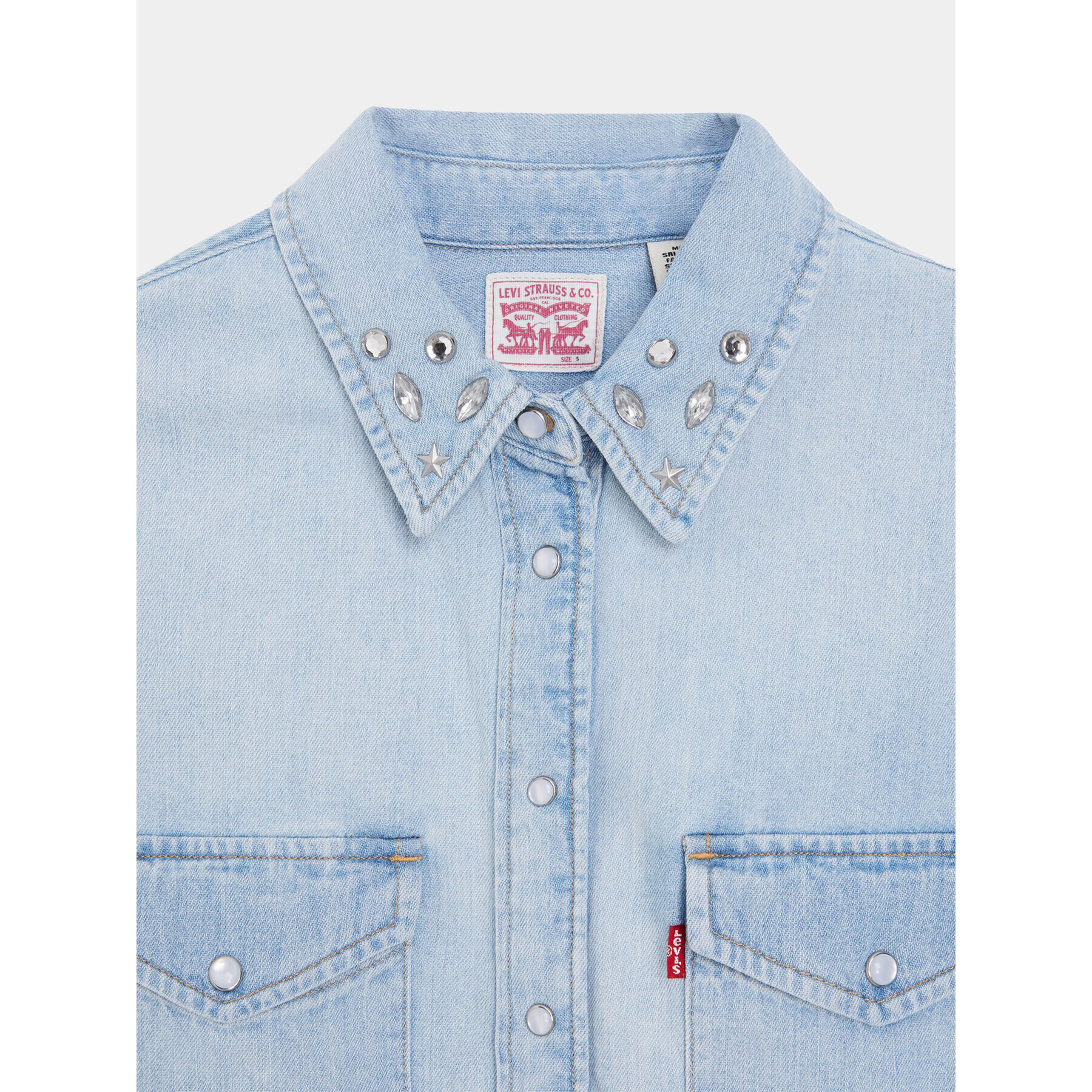 Levi's® дънкова риза Essential Western 16786-0024 Син Regular Fit - Pepit.bg