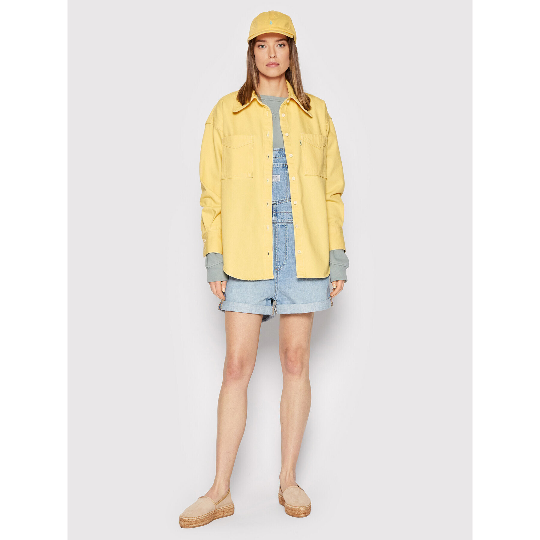 Levi's® дънкова риза FRESH A1776-0004 Жълт Regular Fit - Pepit.bg
