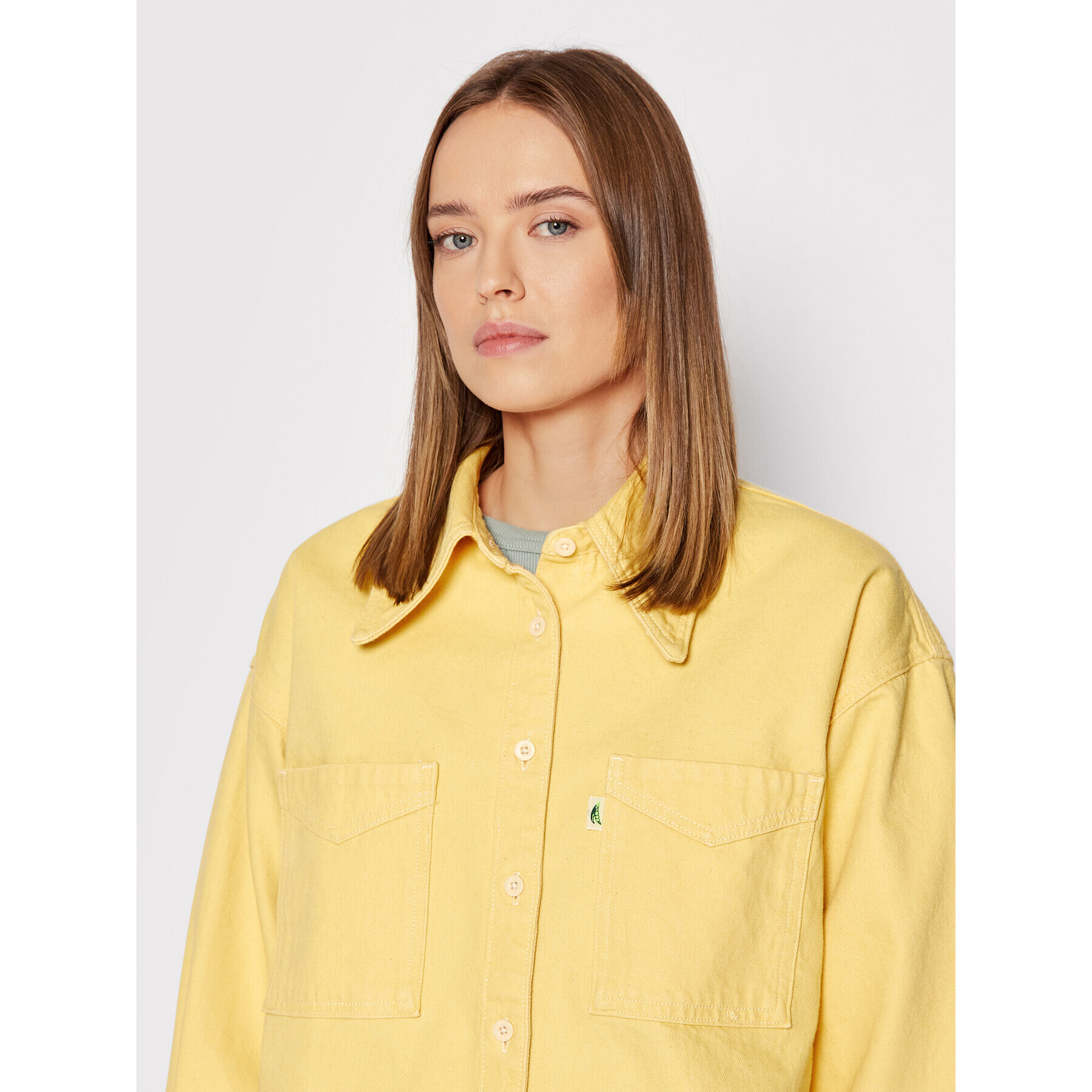 Levi's® дънкова риза FRESH A1776-0004 Жълт Regular Fit - Pepit.bg