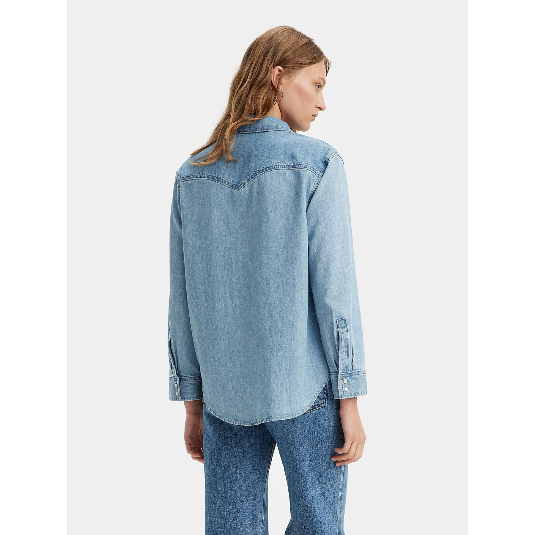Levi's® дънкова риза Teodora A7244-0003 Син Relaxed Fit - Pepit.bg