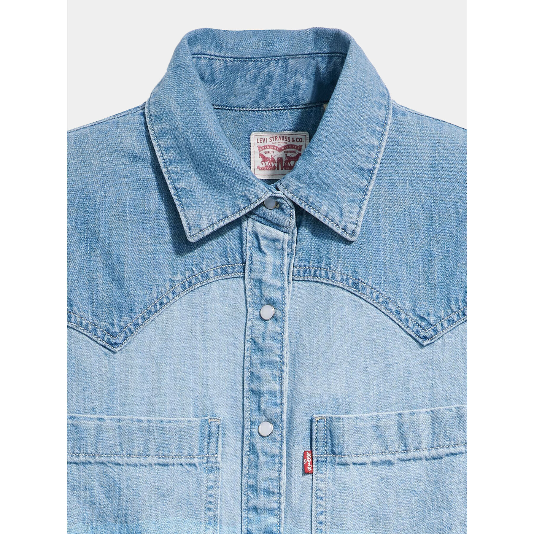 Levi's® дънкова риза Teodora A7244-0003 Син Relaxed Fit - Pepit.bg