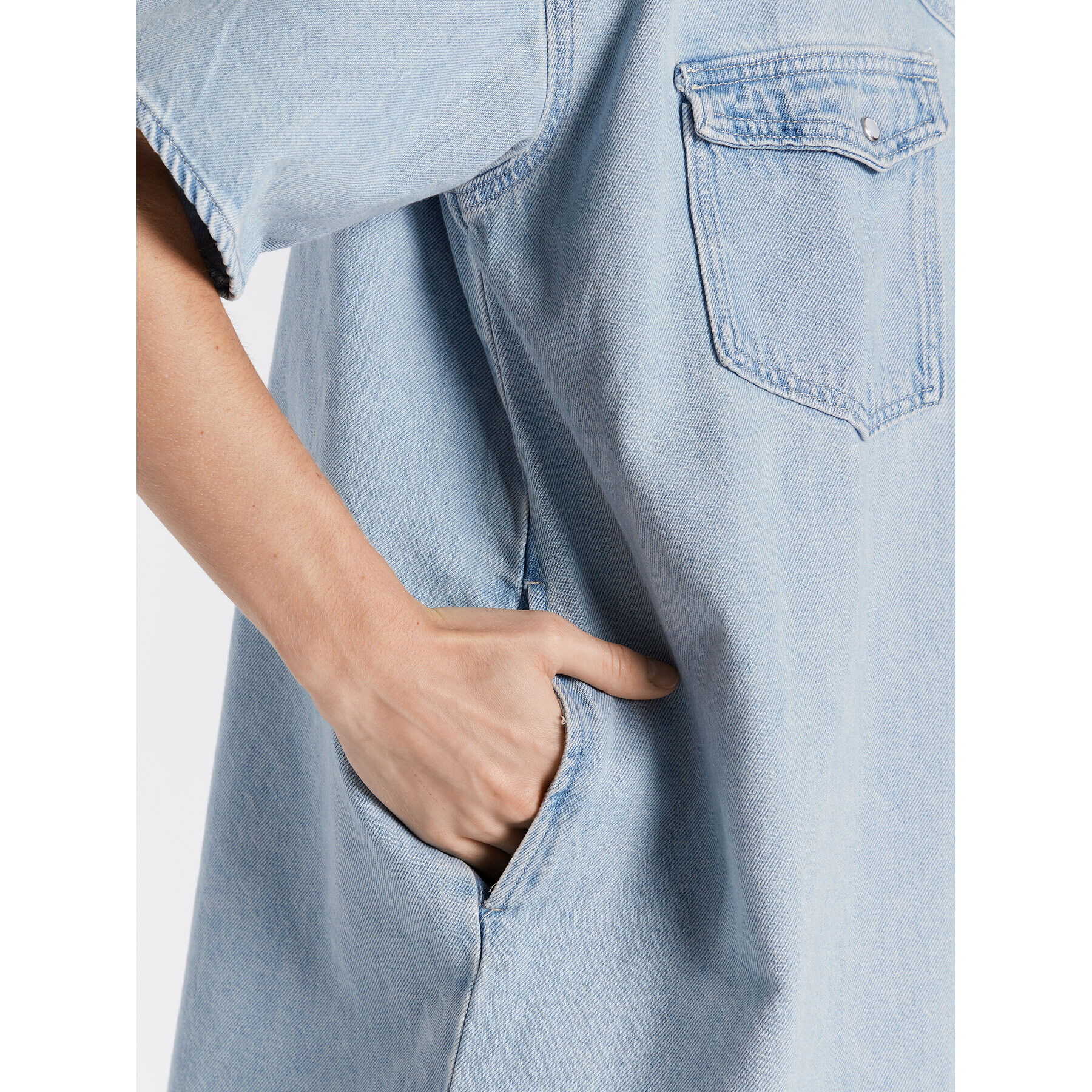 Levi's® Дънкова рокля Elowen Western A3344-0001 Син Oversize - Pepit.bg